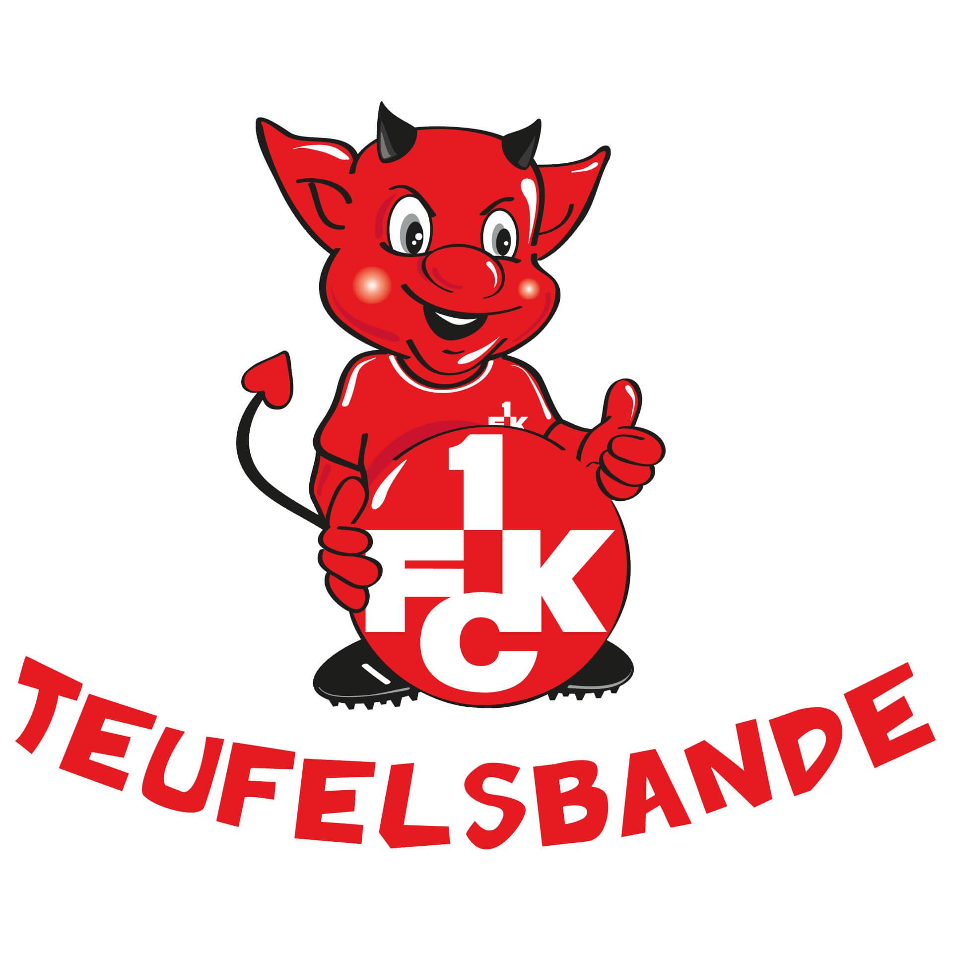 Wandtattoo 1.FC Kaiserslautern Teufelsbande mit Spruch