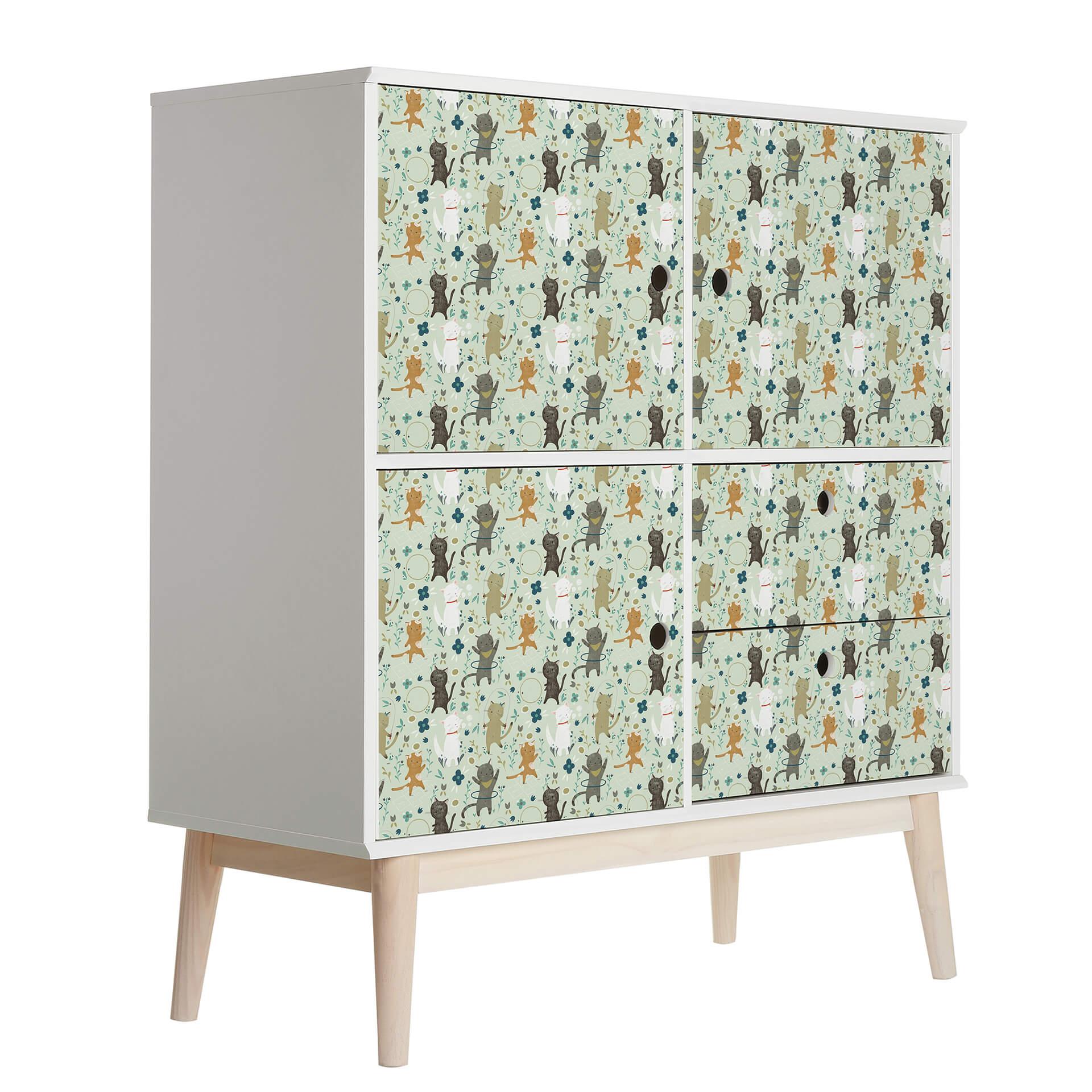 Vinilo adhesivo muebles Loske - Cats Playground