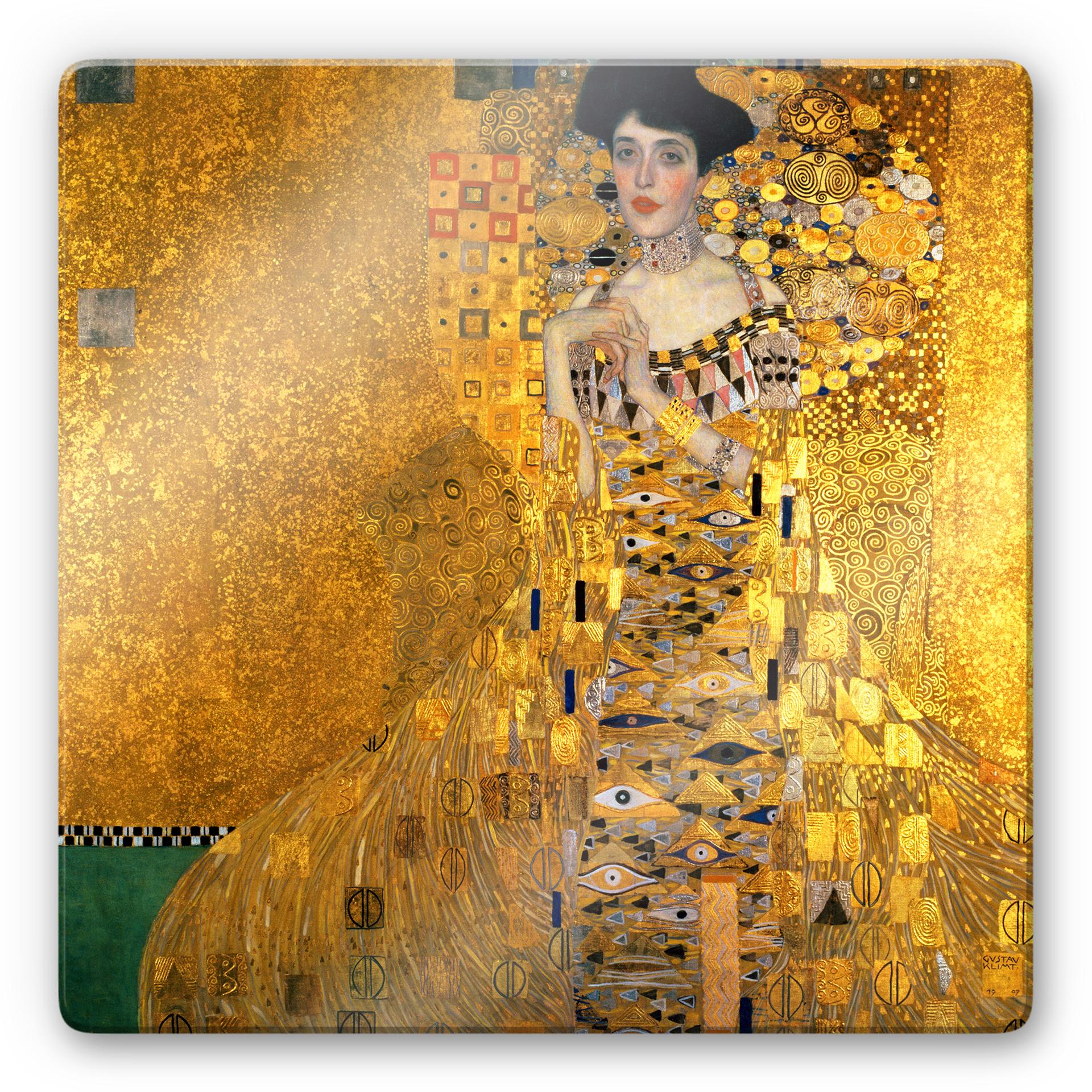 Glasbillede - Klimt - Portræt af Adele Bloch - Bauer 1
