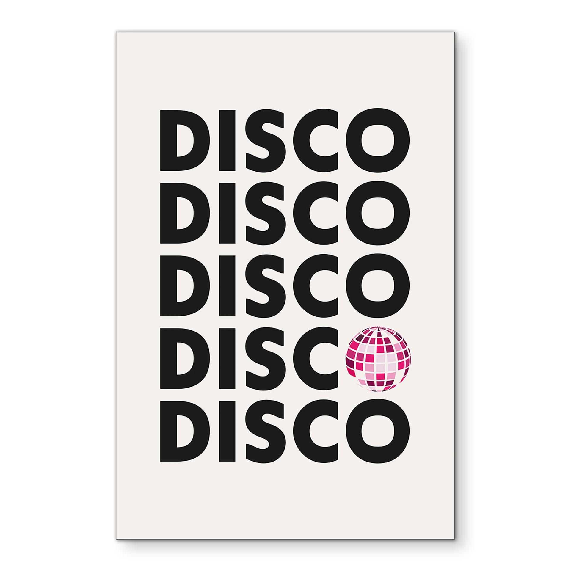 Wandbild Retro Disco Vibes Typografie - Kerr-Dineen - Alu-Dibond