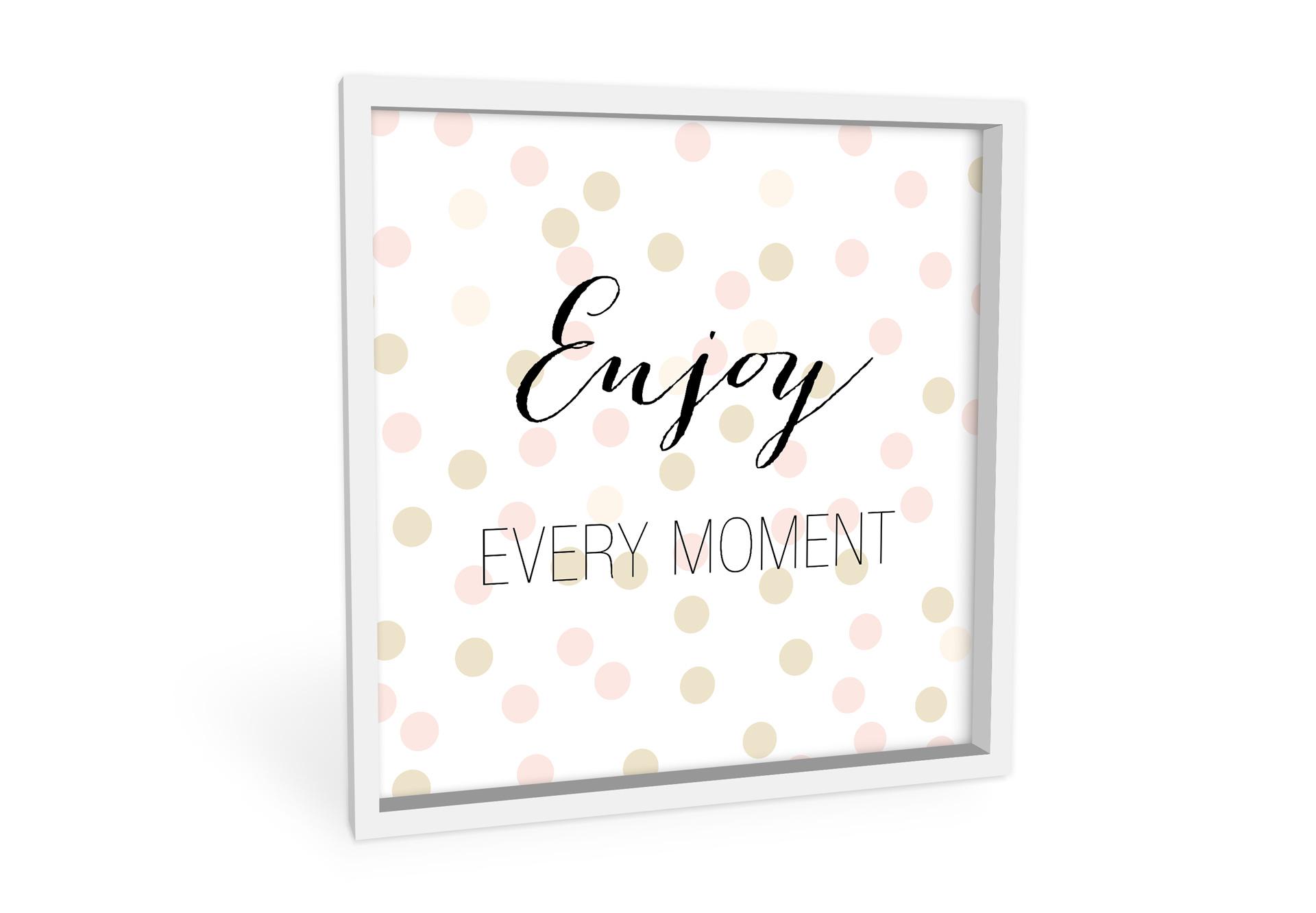 Wandbild Confetti & Cream - Enjoy every Moment