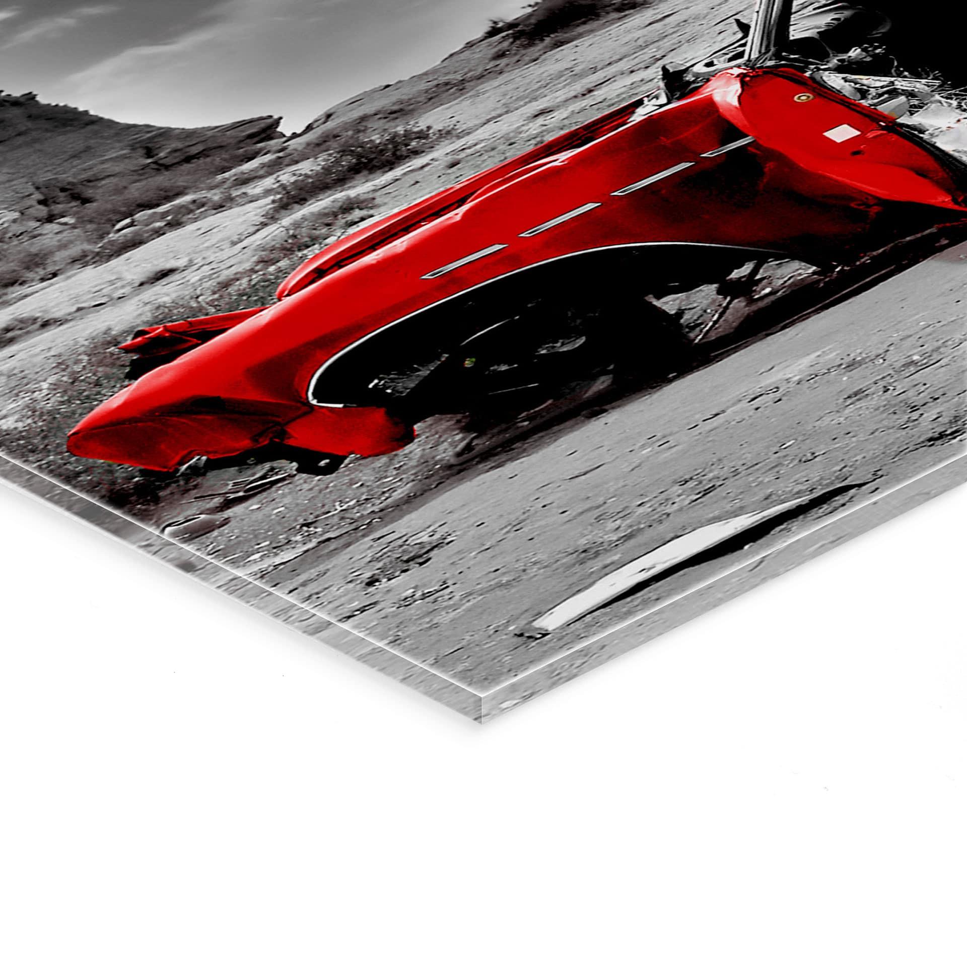 Akrylbillede Red Cadillac