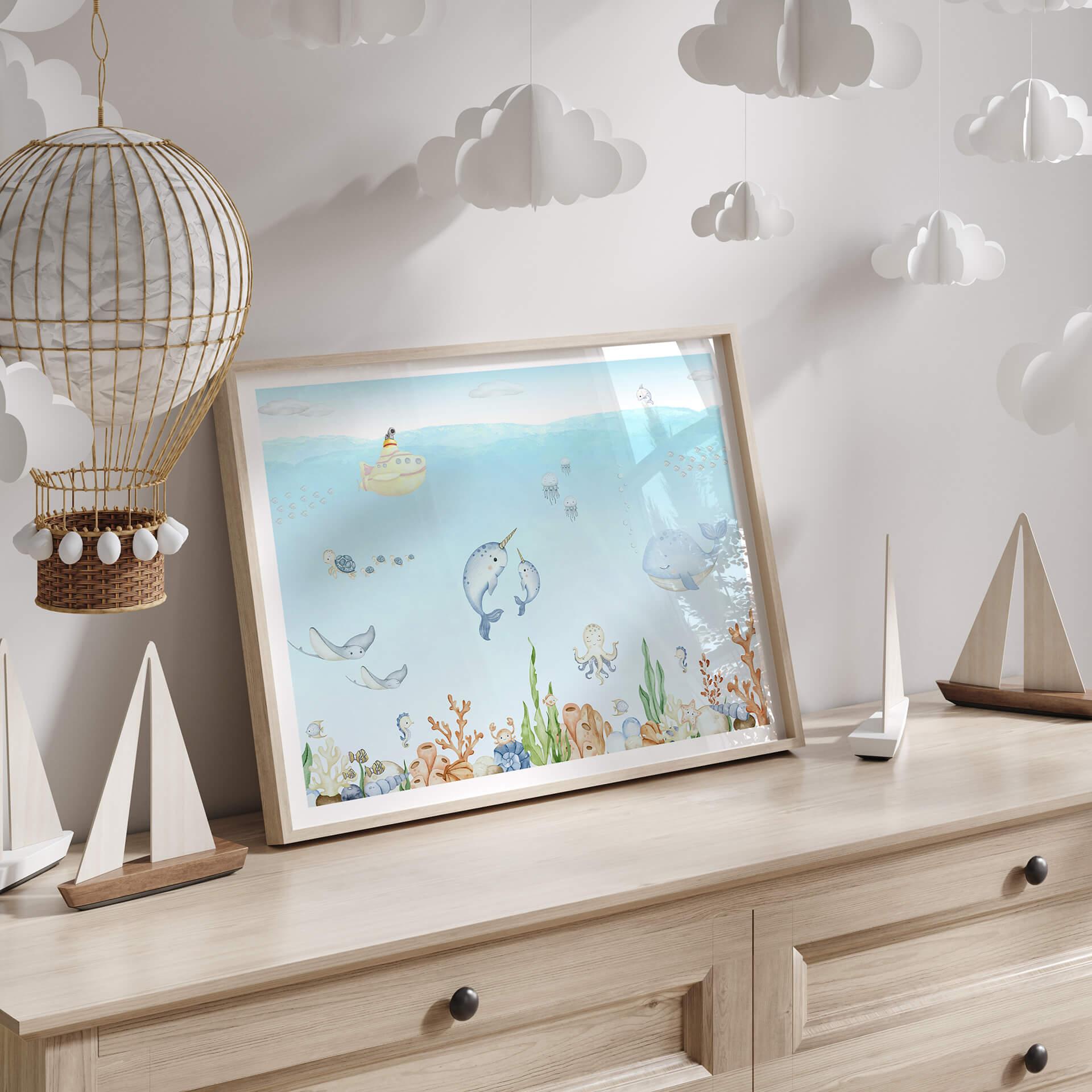 Plakat Oliver Robins - Underwater Friends