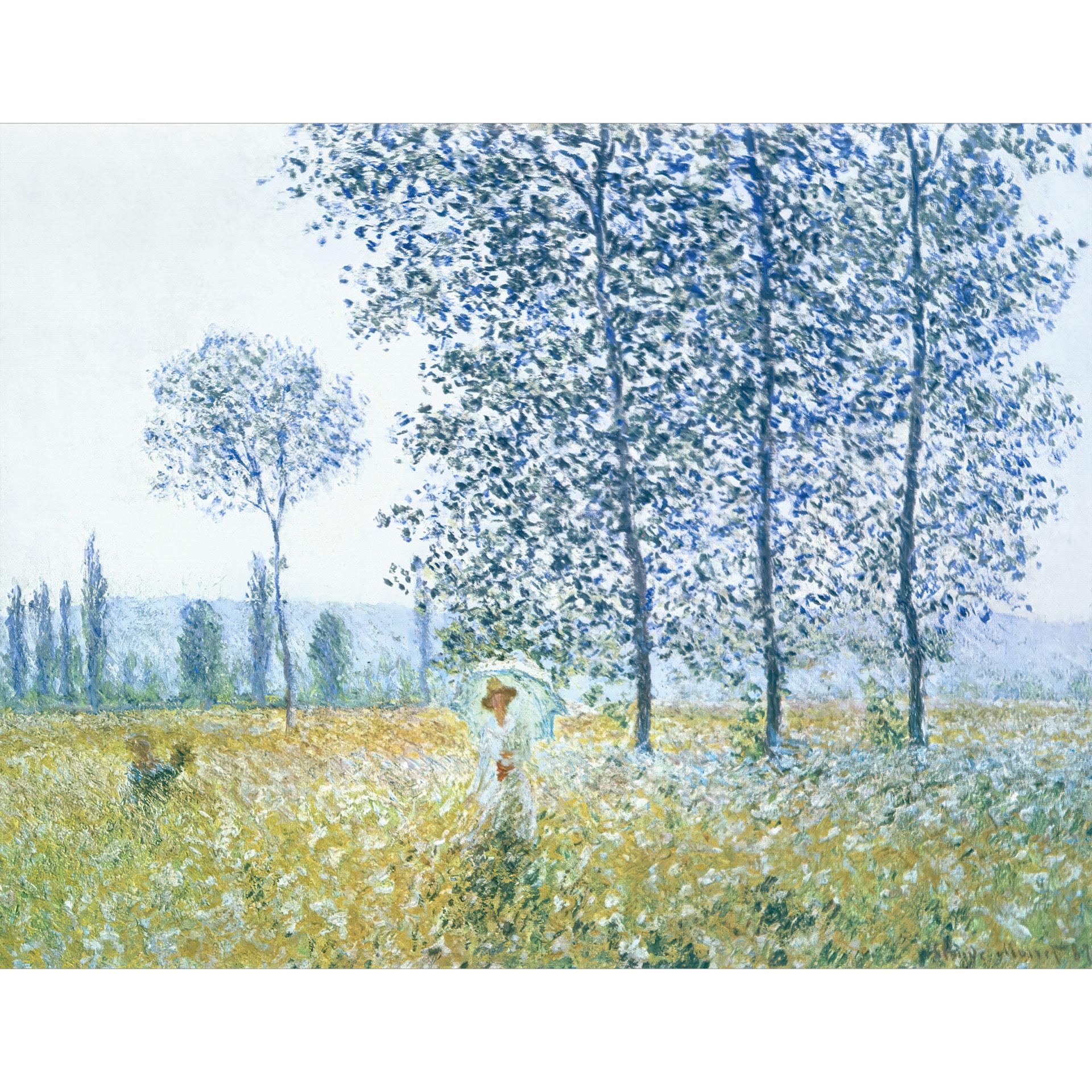 Fotobehang Monet - Lentevelden