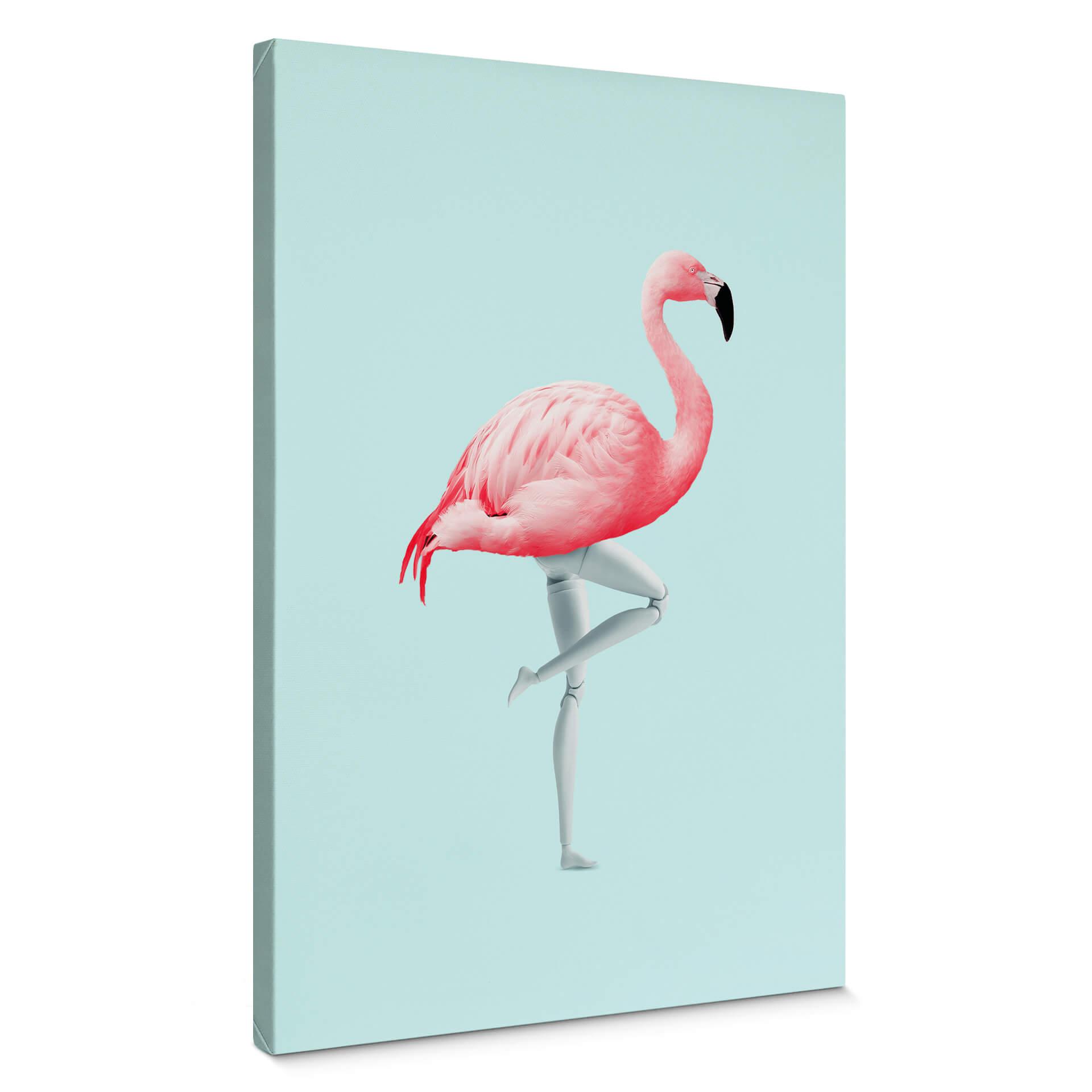 Canvastavla Lös - Flamingo Mannequin