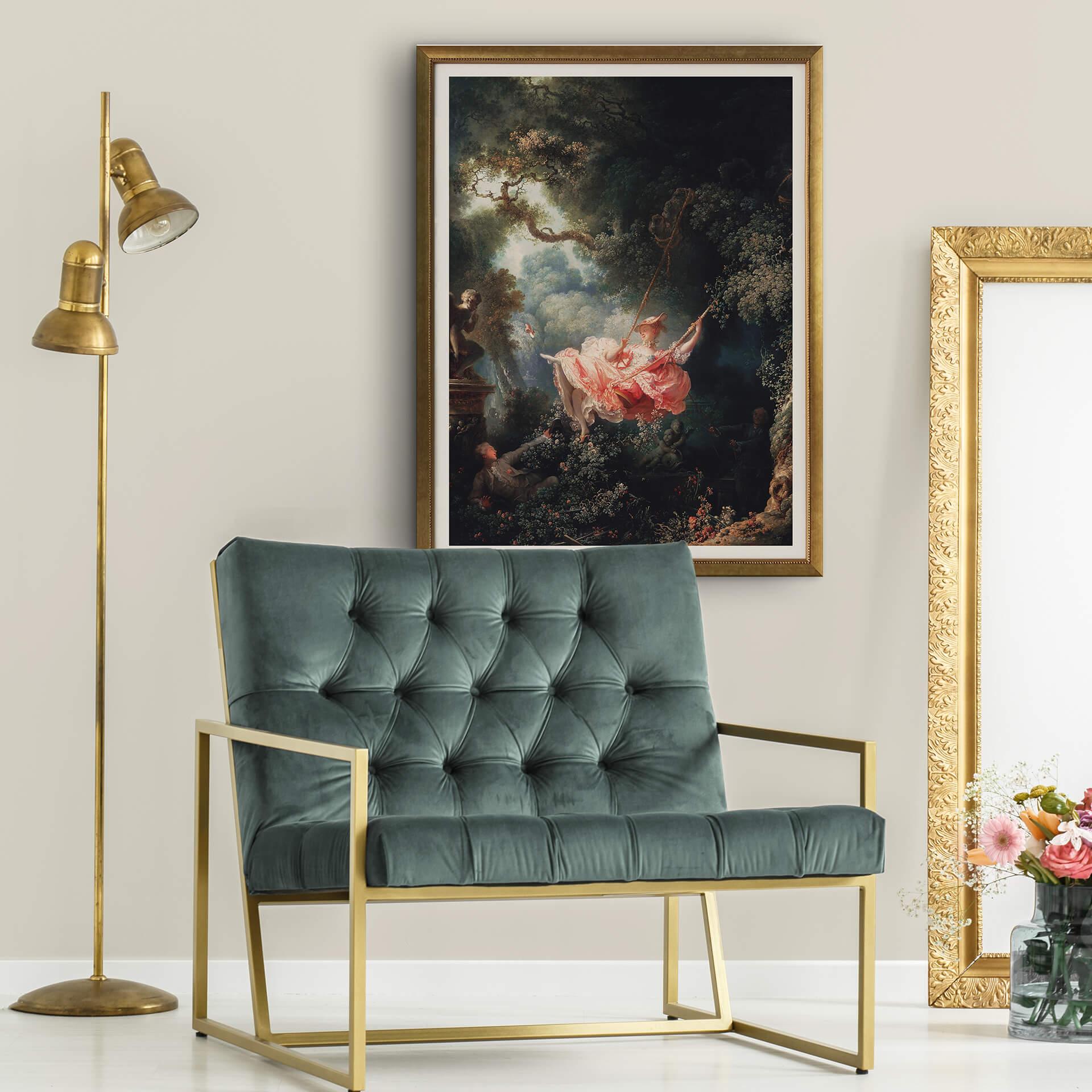 Póster Fragonard - El columpio