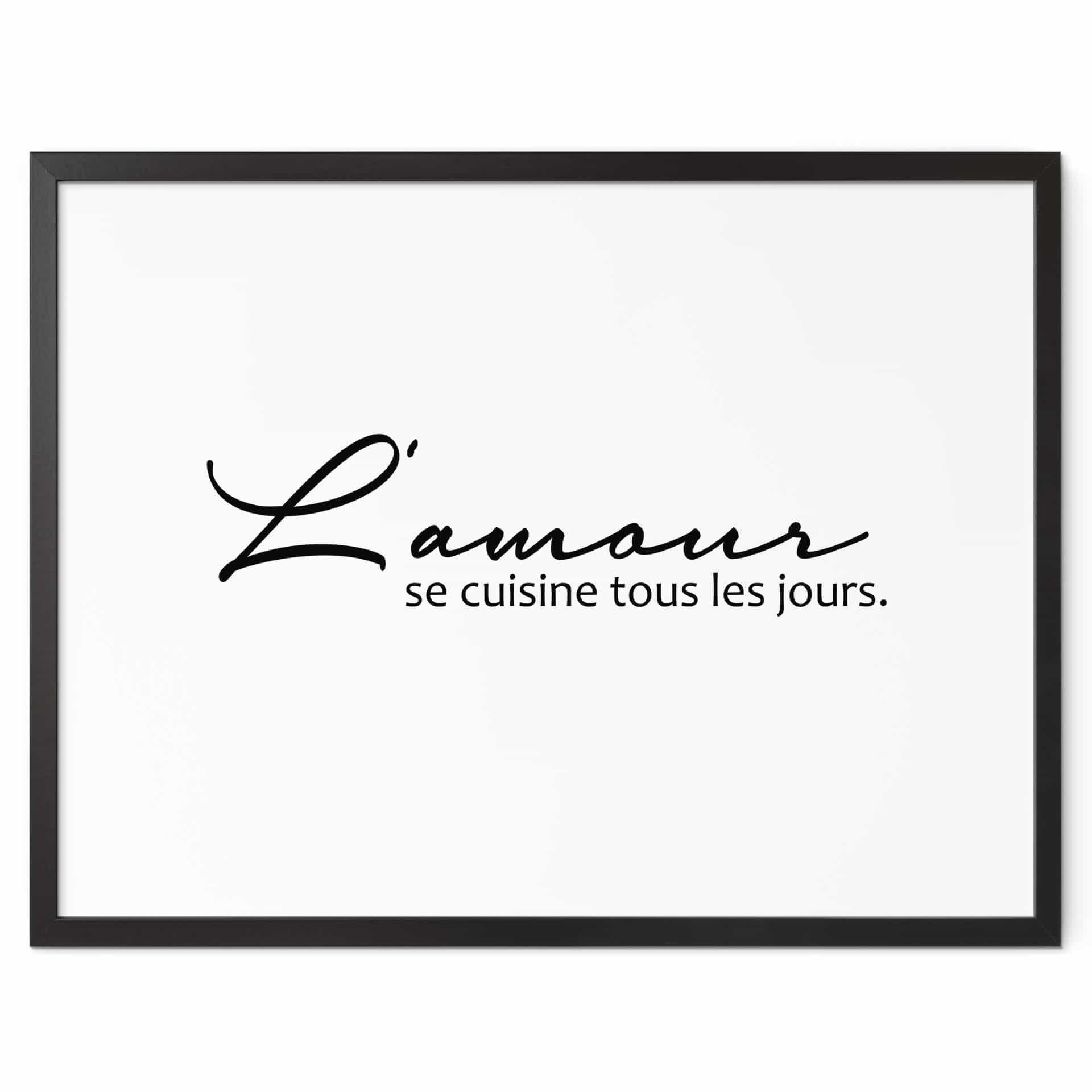 Poster L'amour se cuisine tous les jours