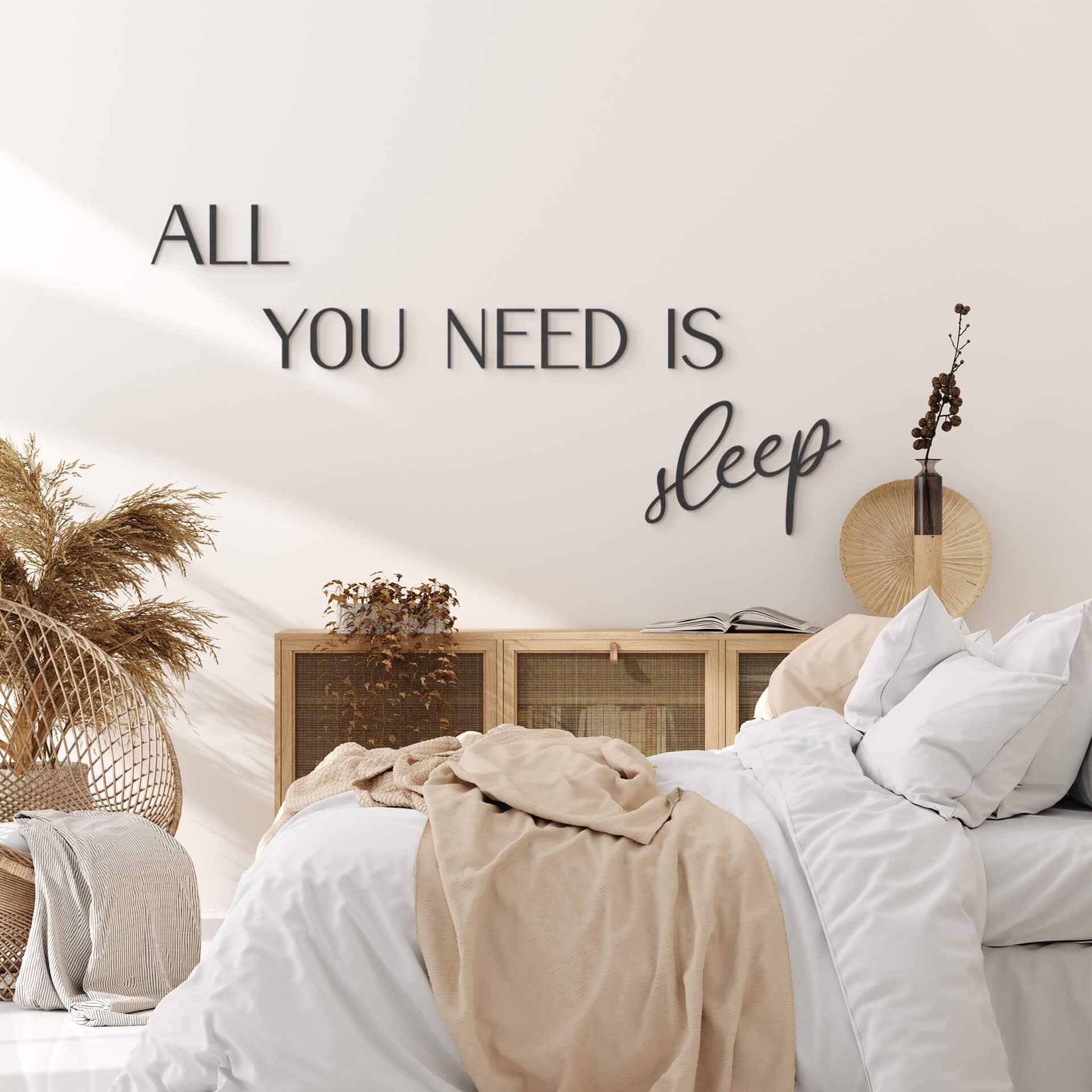 MDF-dekoration All you need is Sleep