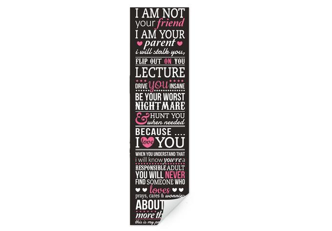 Zelfklevende Poster  I am not your friend…
