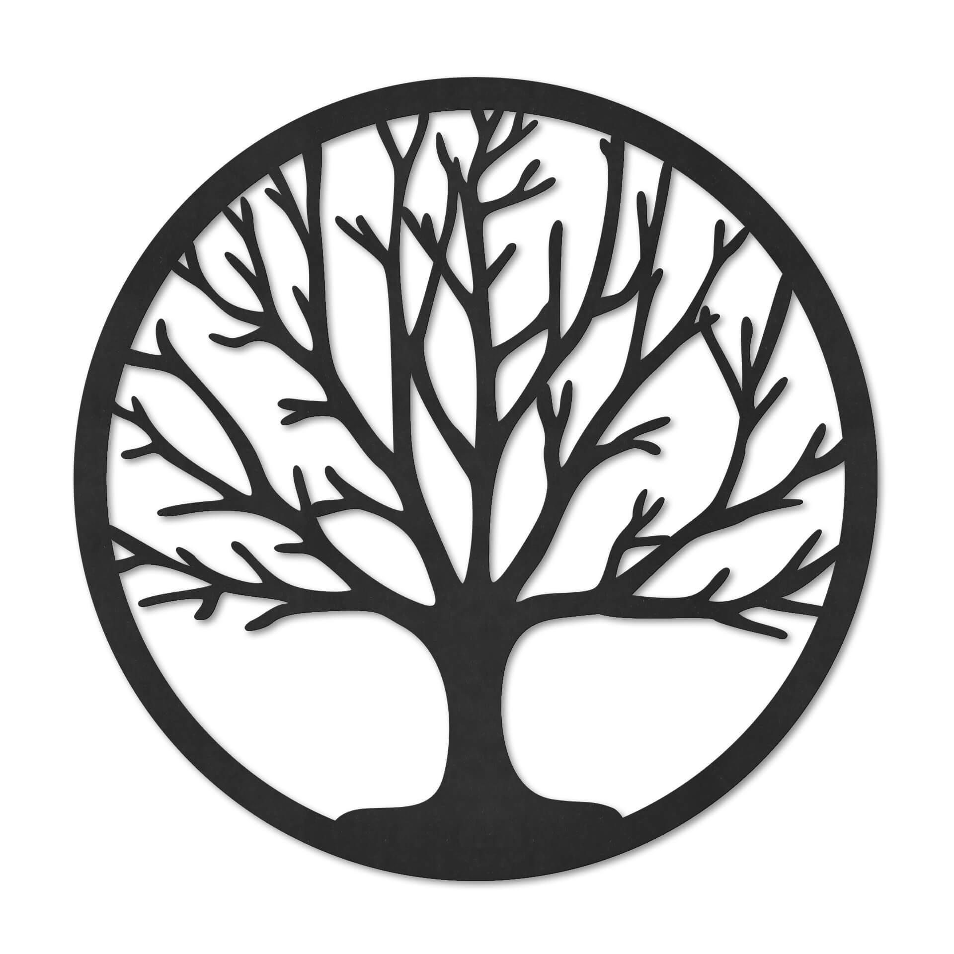 MDF Decoratie Tree of Life - Rond