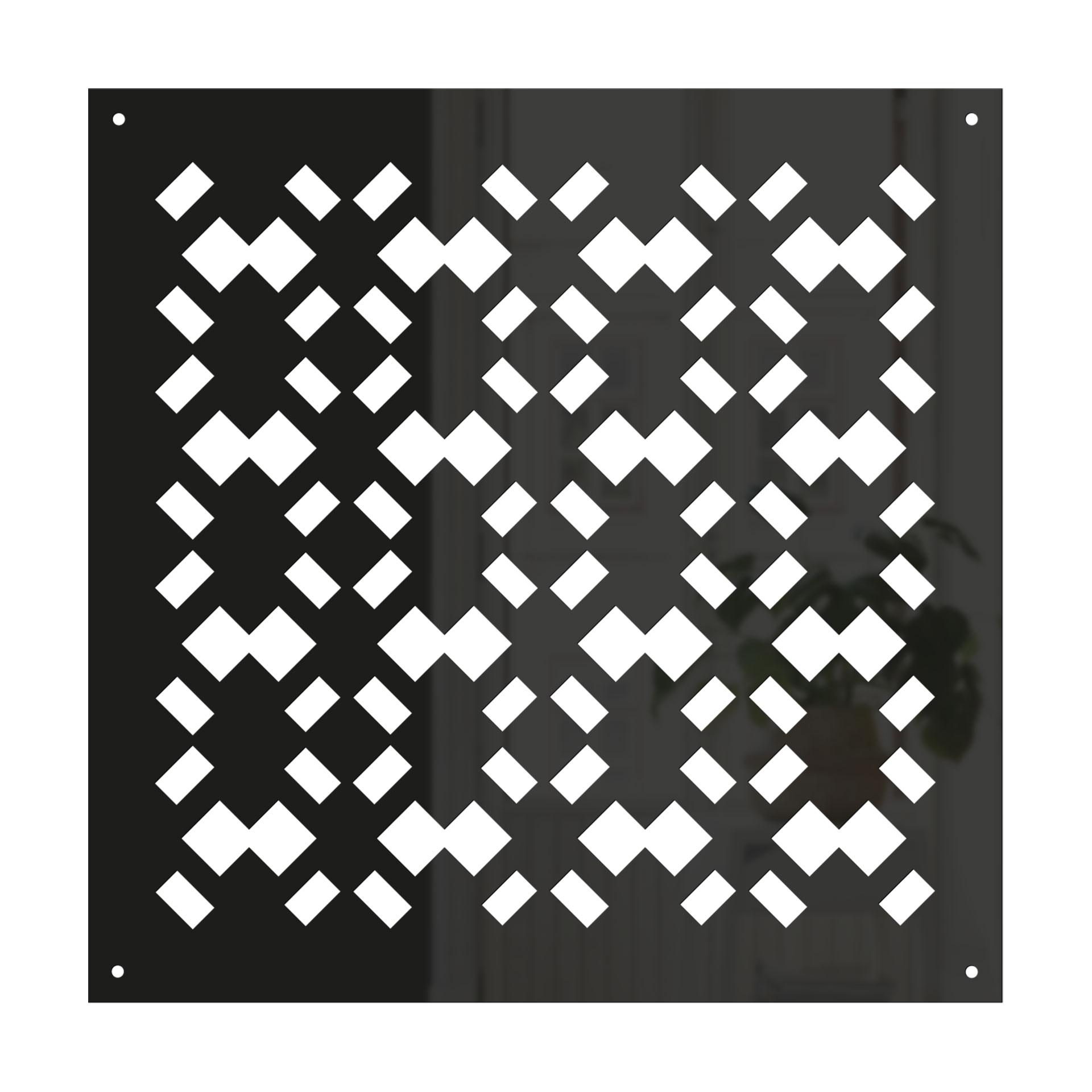 Divisorio, parete divisoria con motivi geometrici - acrilico