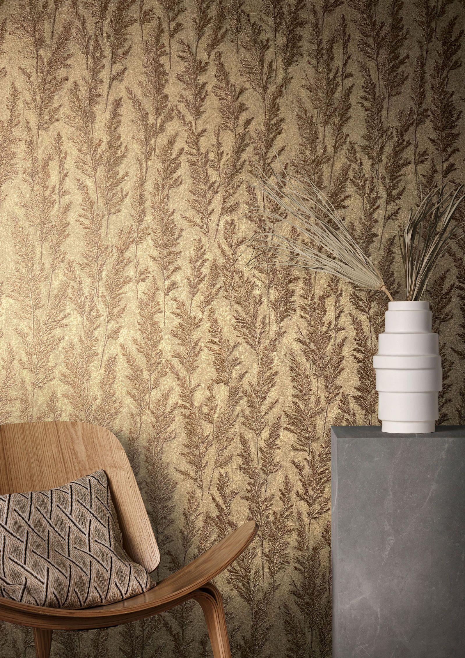 bloemen behang vliesbehang Natural Opulence goud