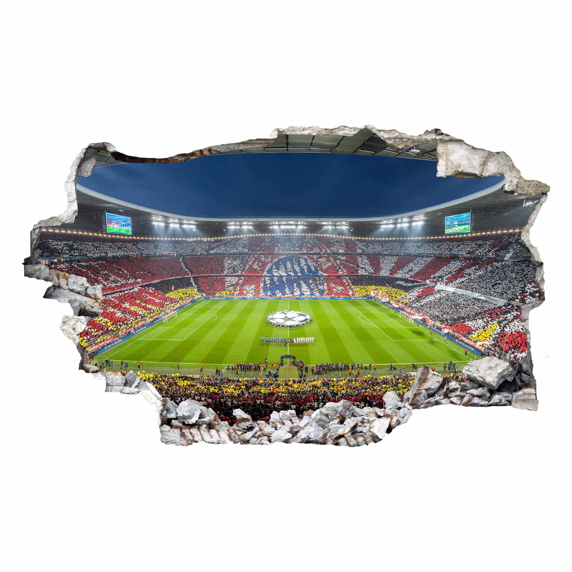 3D Wandtattoo FCB Stadion Immer weiter