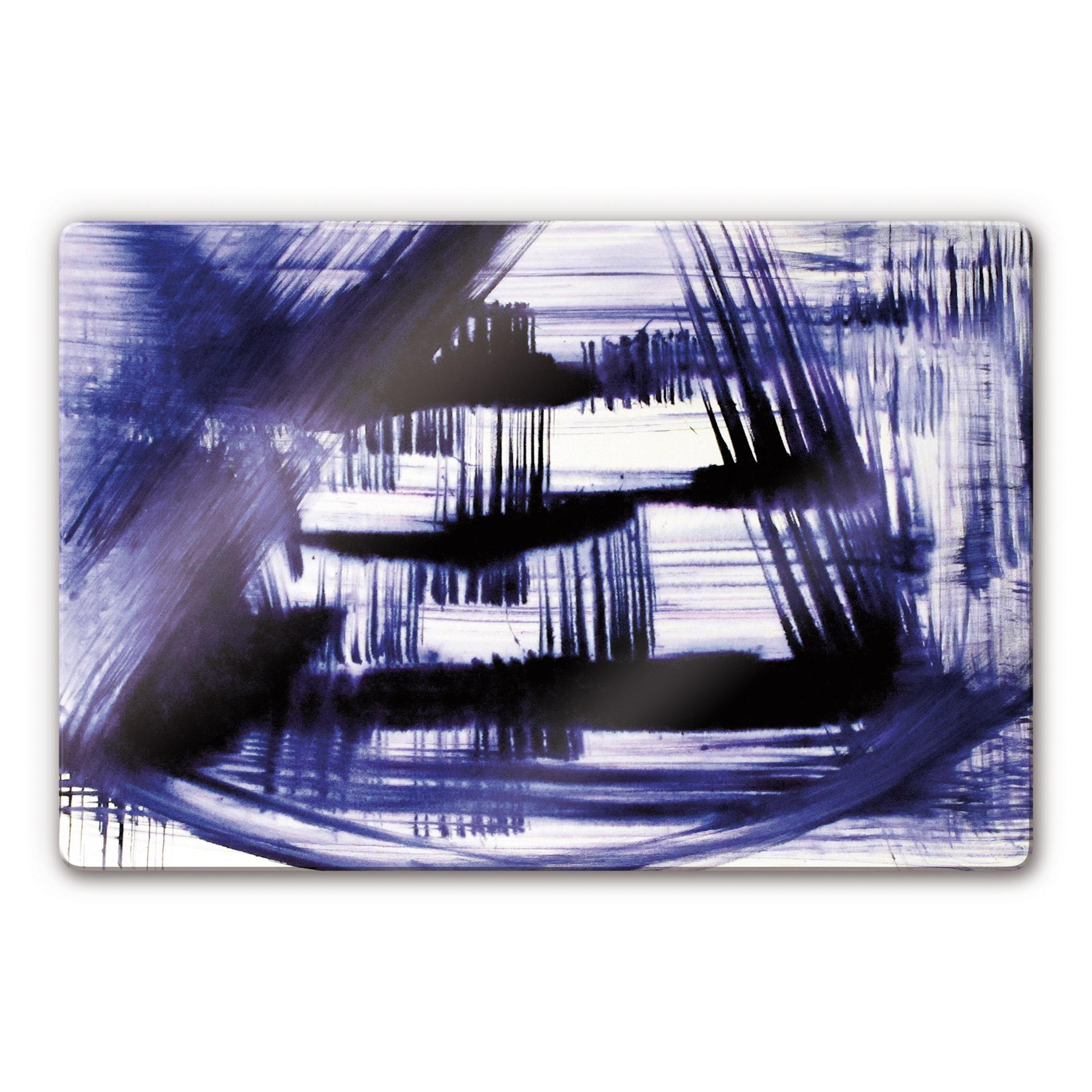 Tableau en verre - Bleu de Prusse