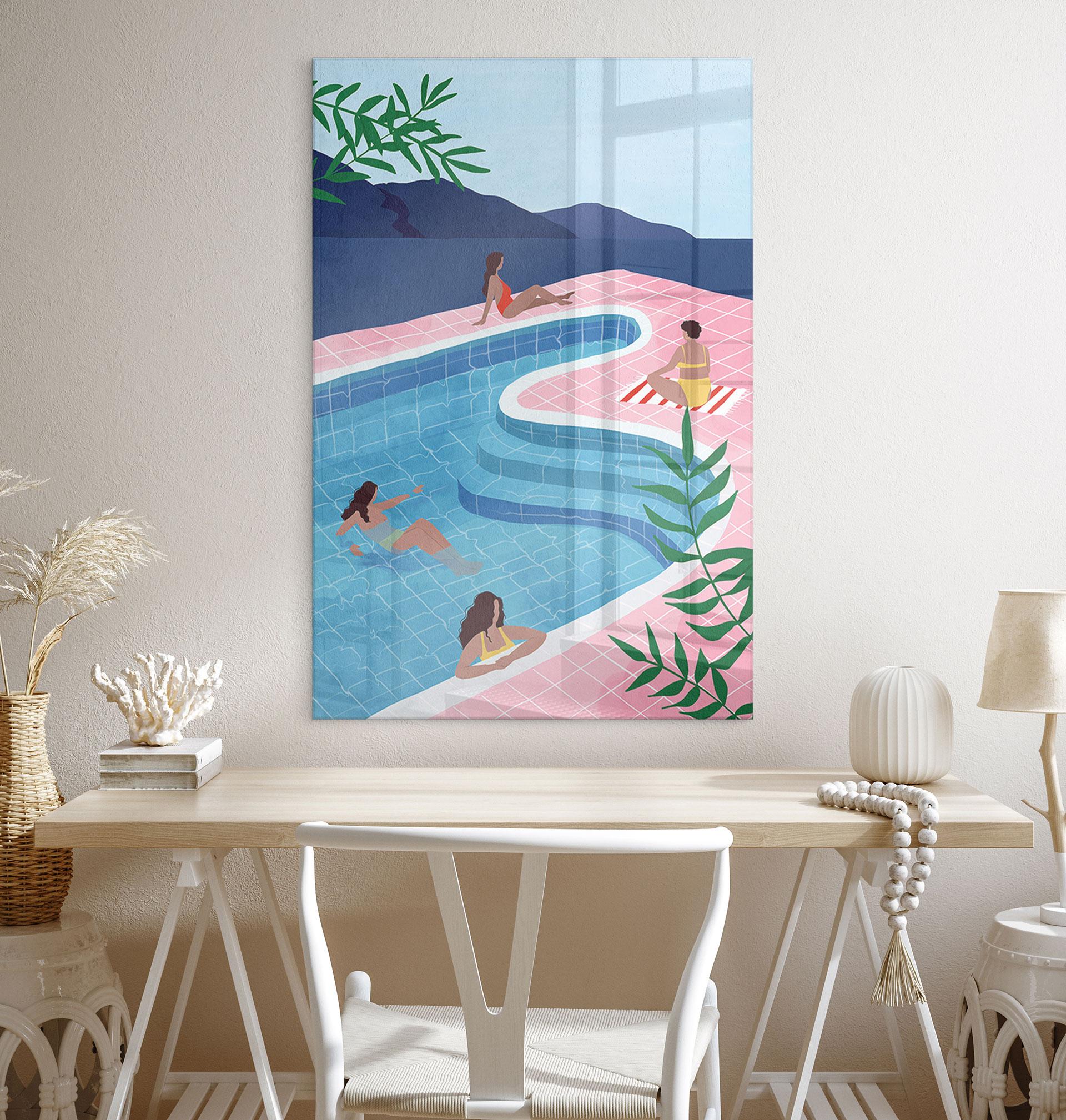 Acryglasbild Entspannen am Pool - Tomljanovic