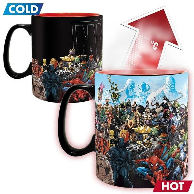 Krus, keramikkrus Marvel - Heroes - Farveskiftende krus