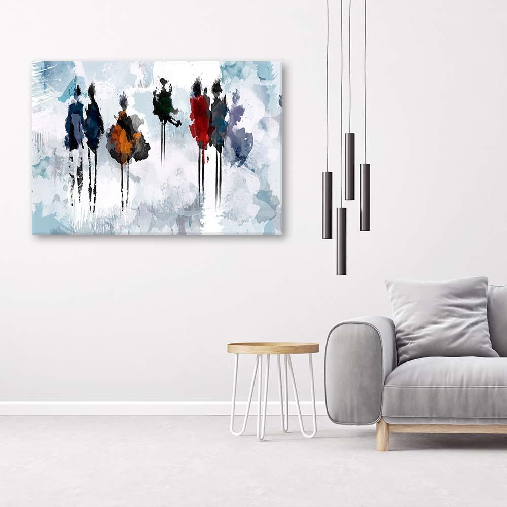 Canvasbillede, Abstrakte kvinder som malet