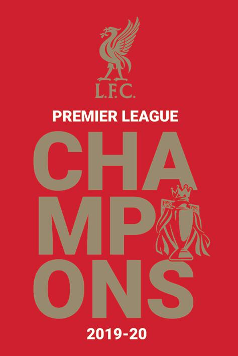 Plakat Liverpool FC - Champions 2019/20 Logo, plakat (61 x 91,5 cm)