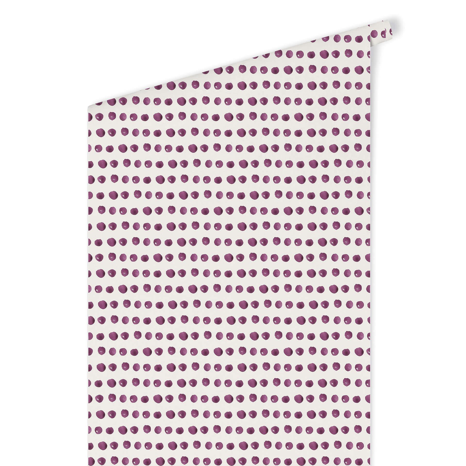 Patroonbehang – Aquarel Dots 01 – paars