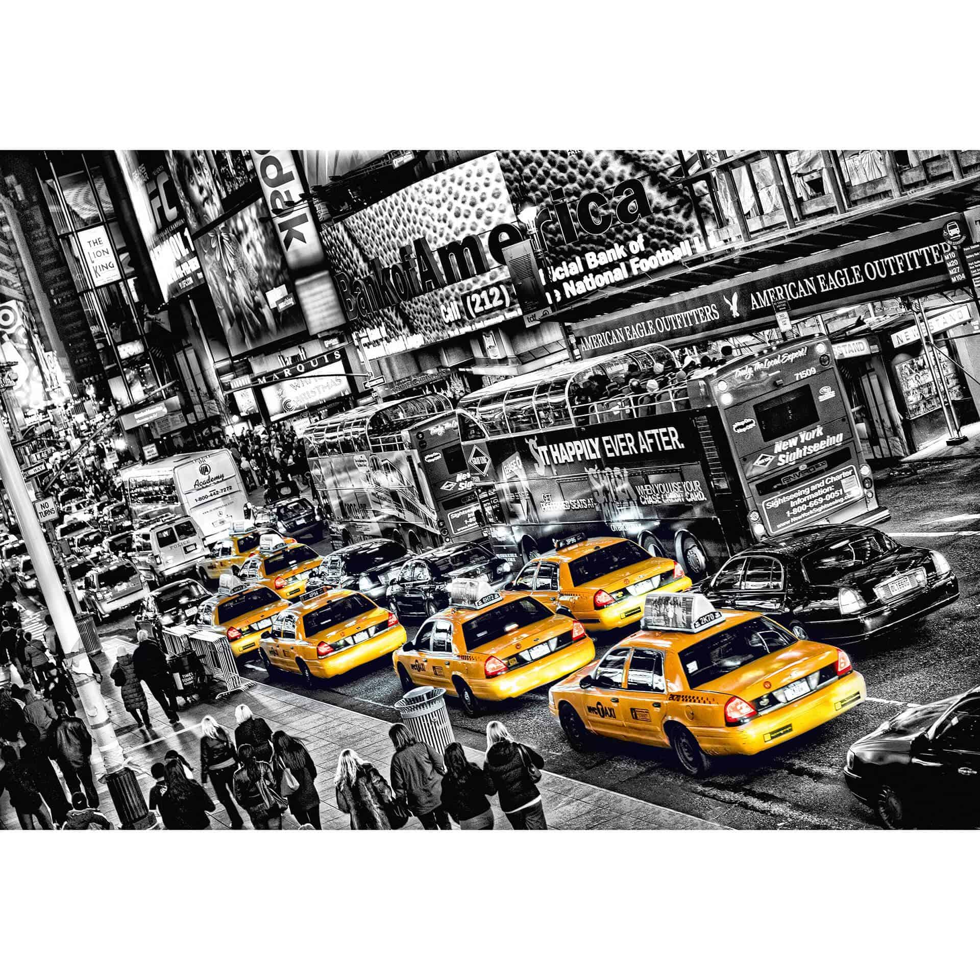 Fototapete Papiertapete New York Cabs - 366x254 cm