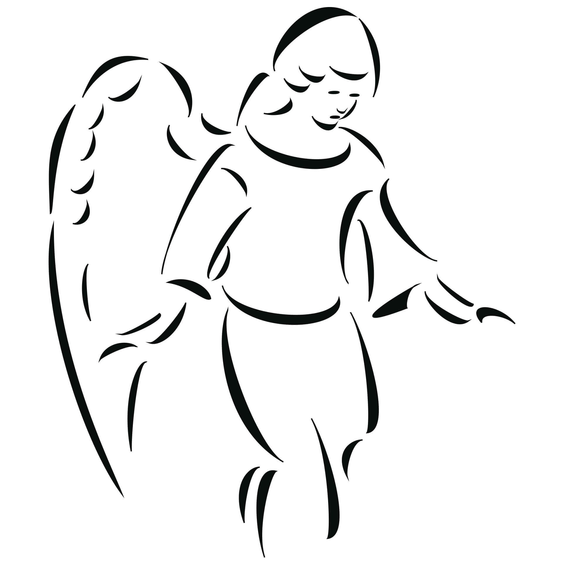Wandtattoo Engel 1