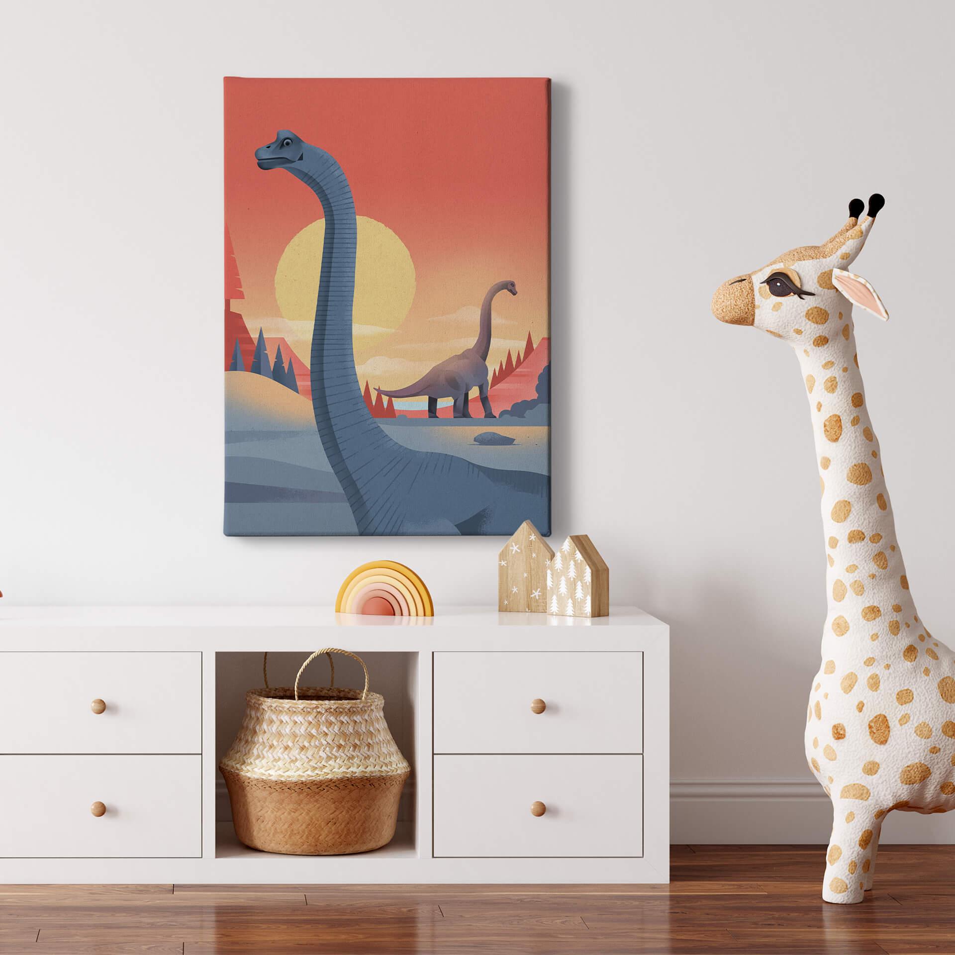Leinwandbild Braun - Brachiosaurus