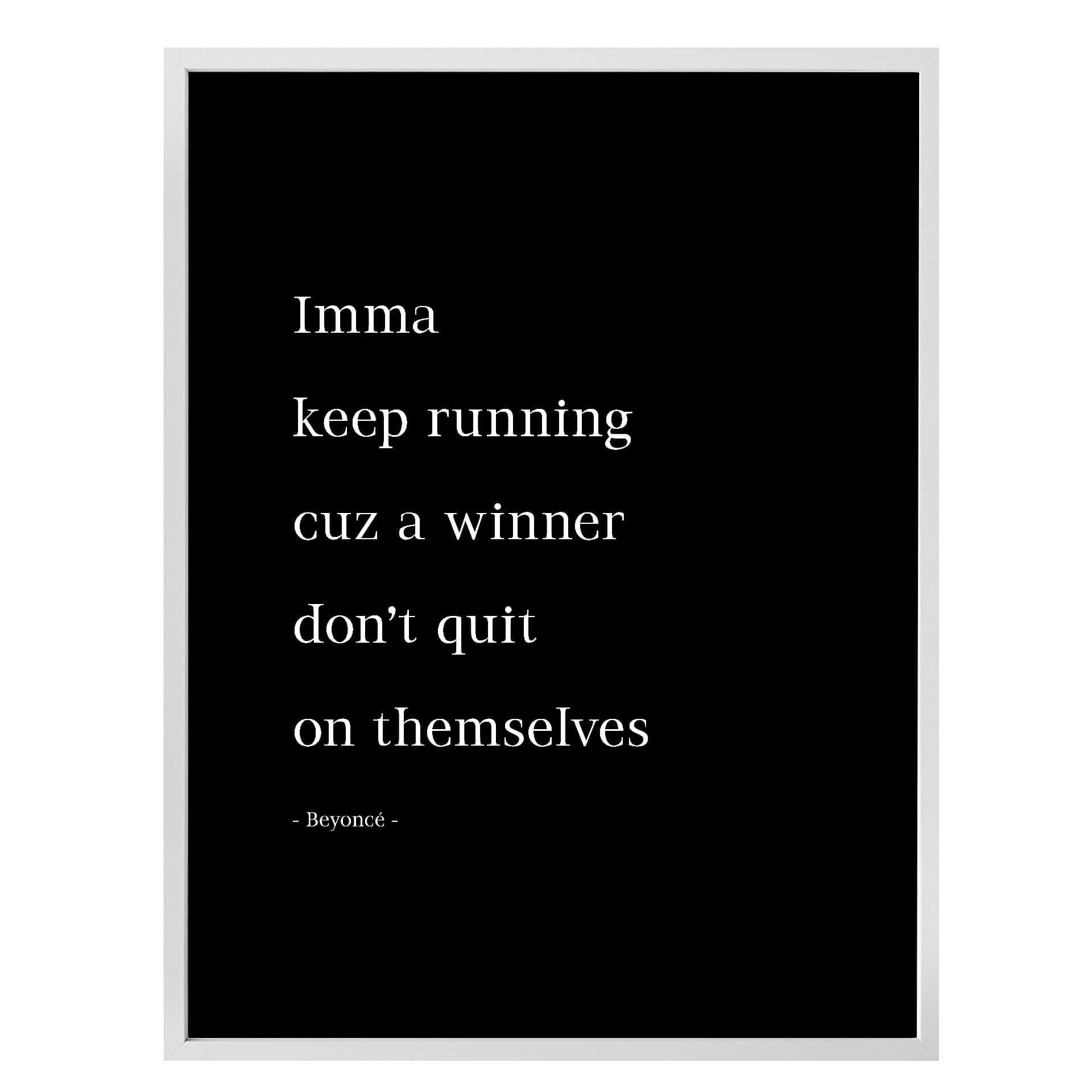Plakat - Keep running…