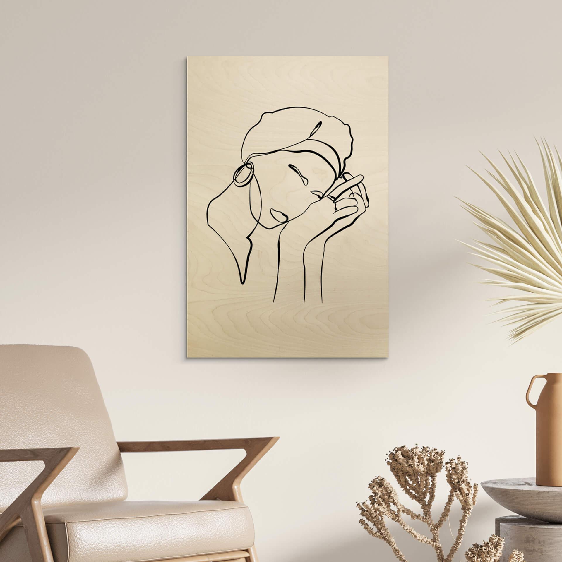 Billede af træ NKTN - Line Art - Don't Worry