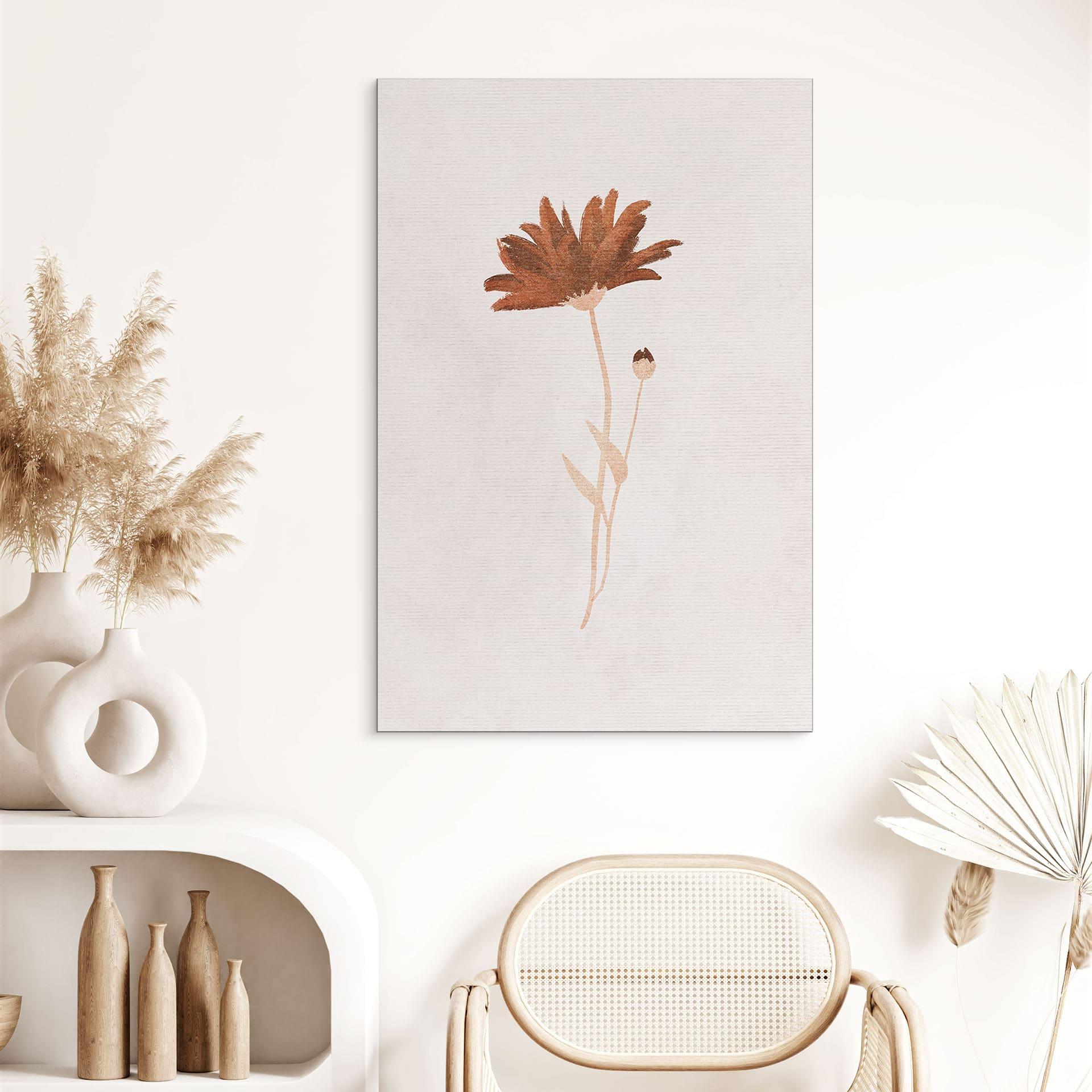 Billede af vilde blomster - Goed Blauw – print på aluminium (Alu-Dibond)
