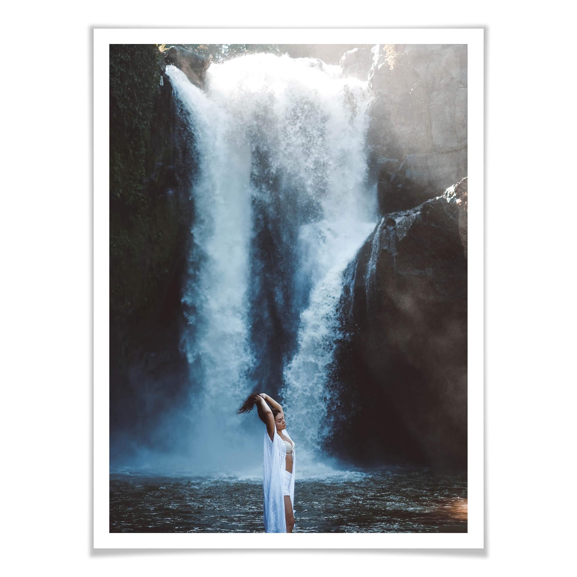 Poster Am Wasserfall