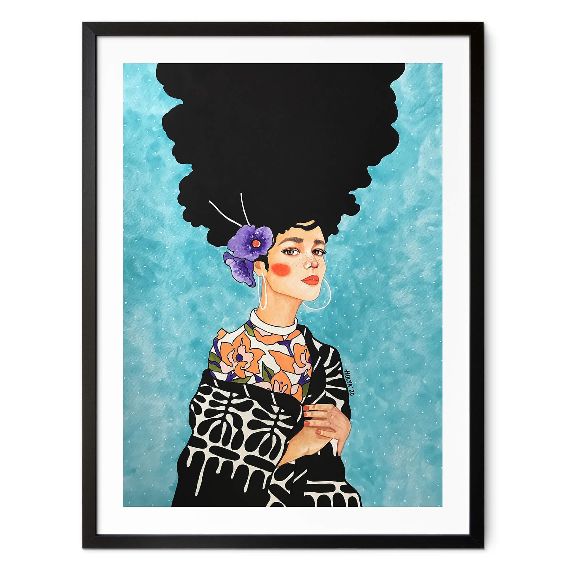 Plakat Hülya - Hibiscus in your hair