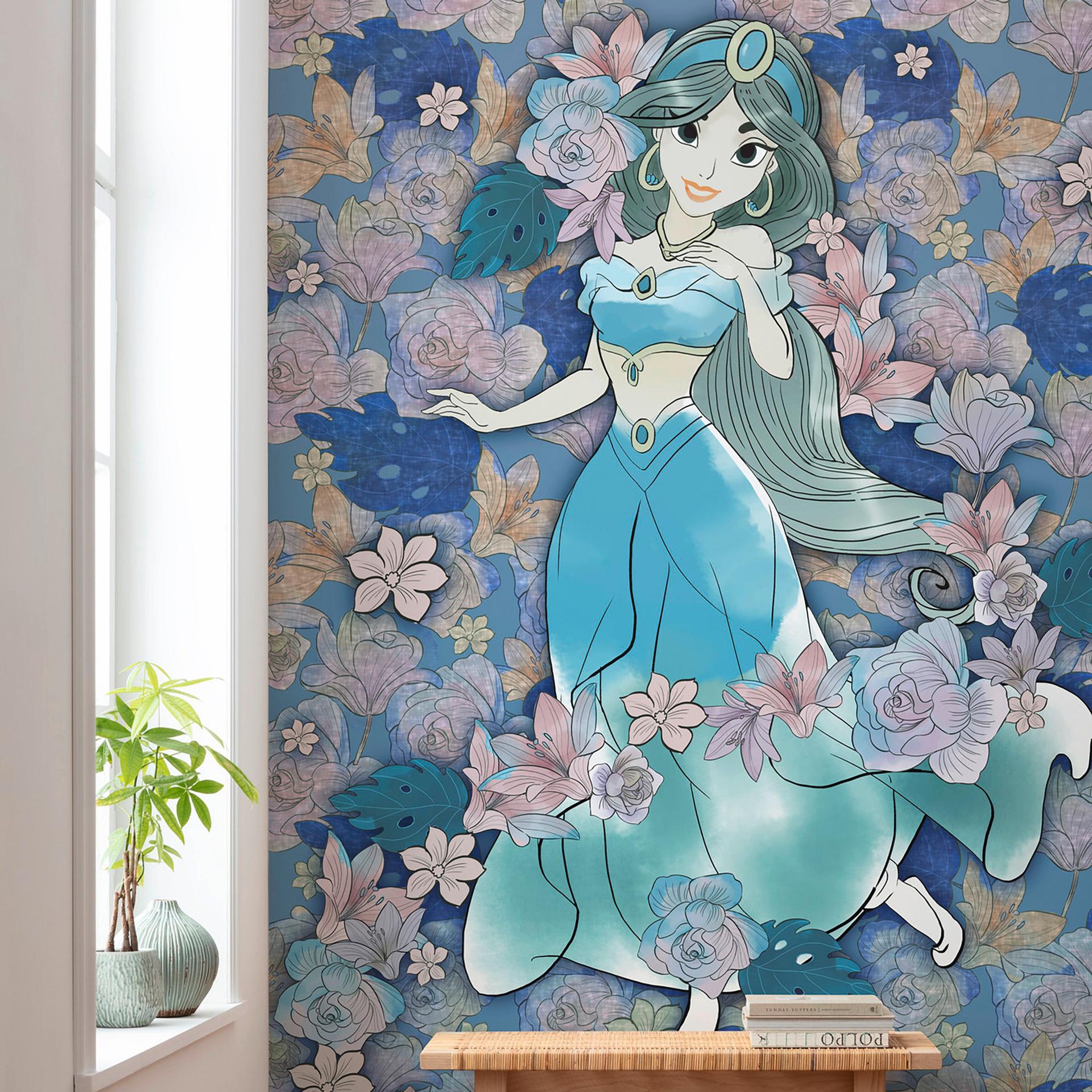 Vliesbehang - Jasmin Gekleurde Bloemen - 200 x 280 cm