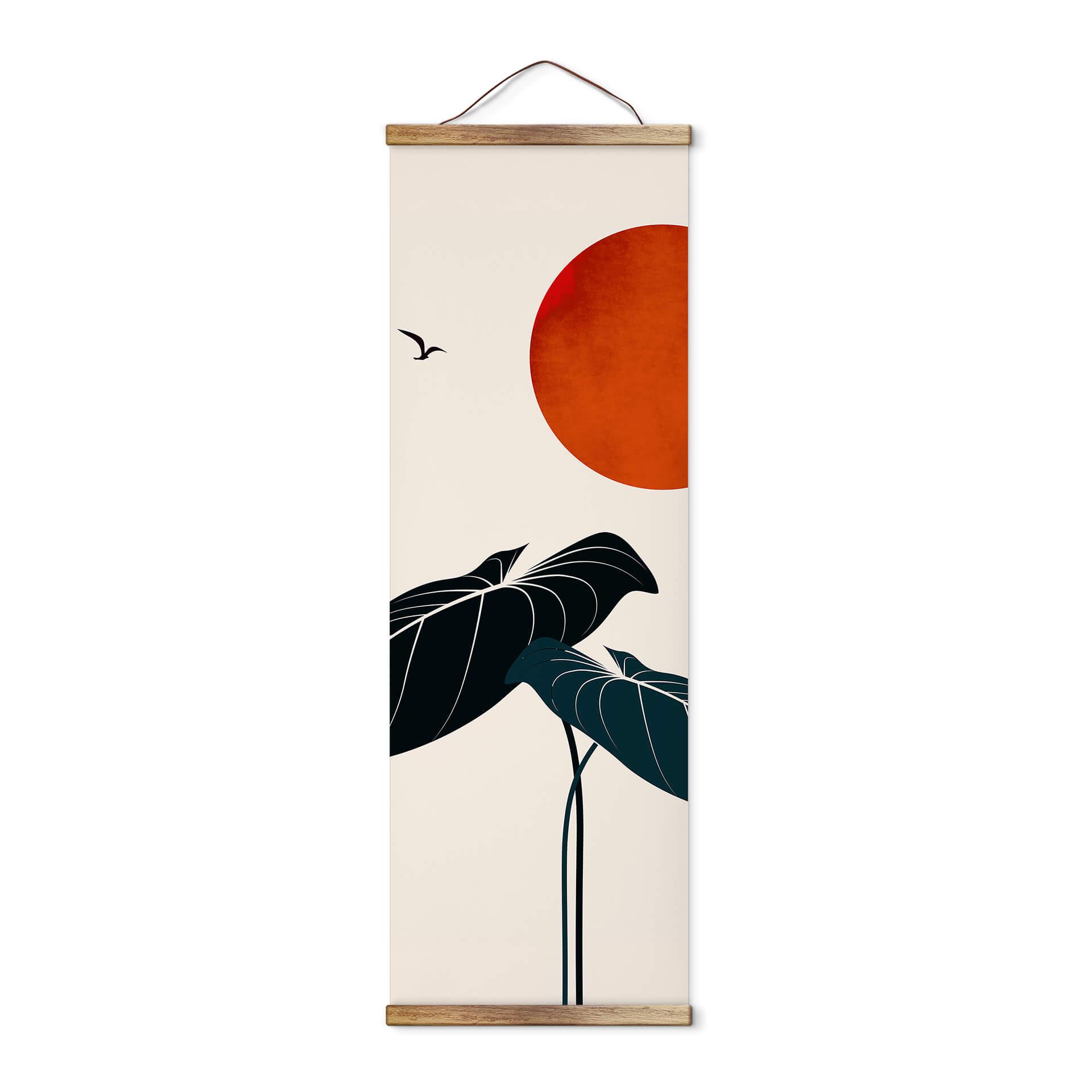 Illustration af Tekstil plakat - Kubistika - Drømme om natten - Panorama