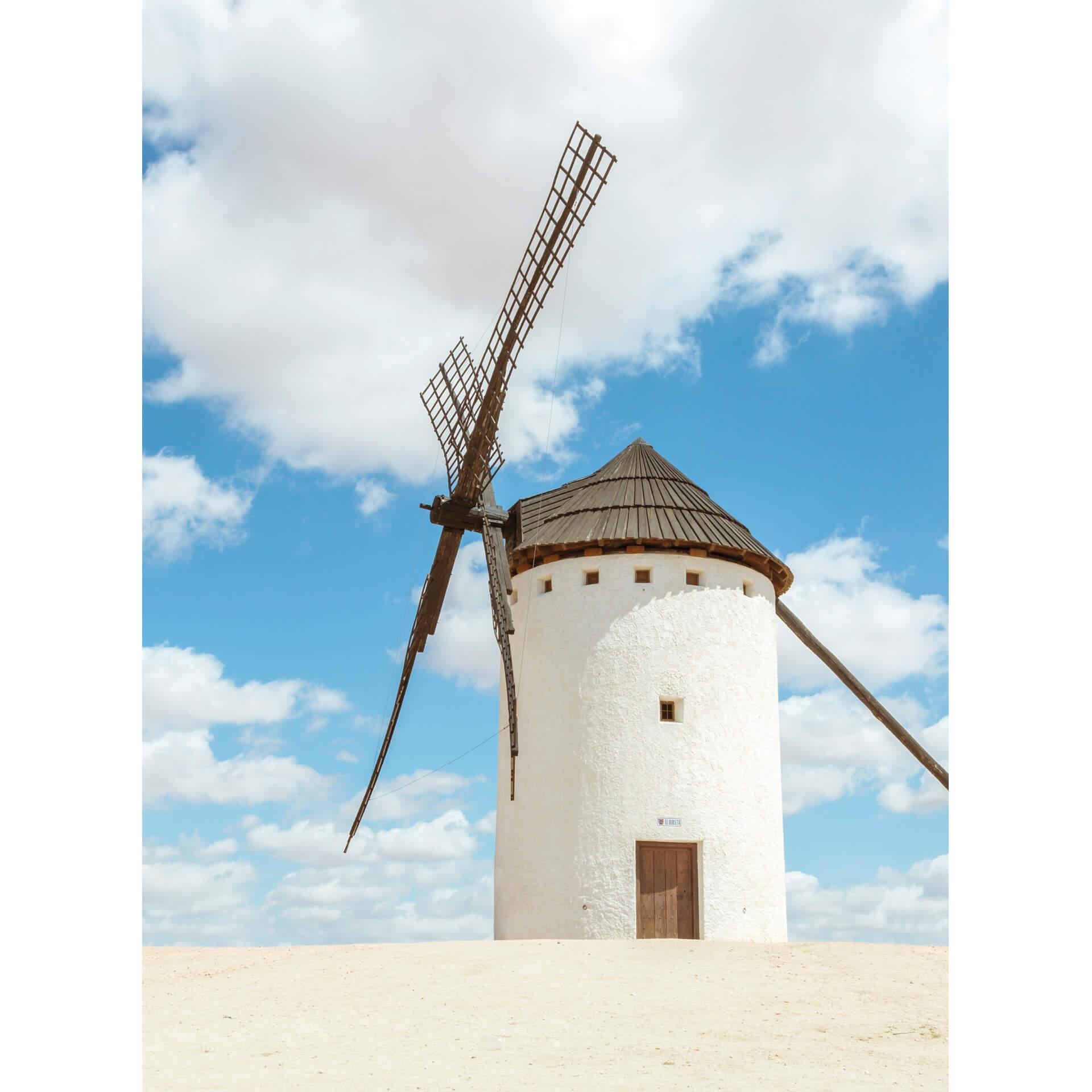 Fotobehang Colombo - Molen op Don Quijote Route