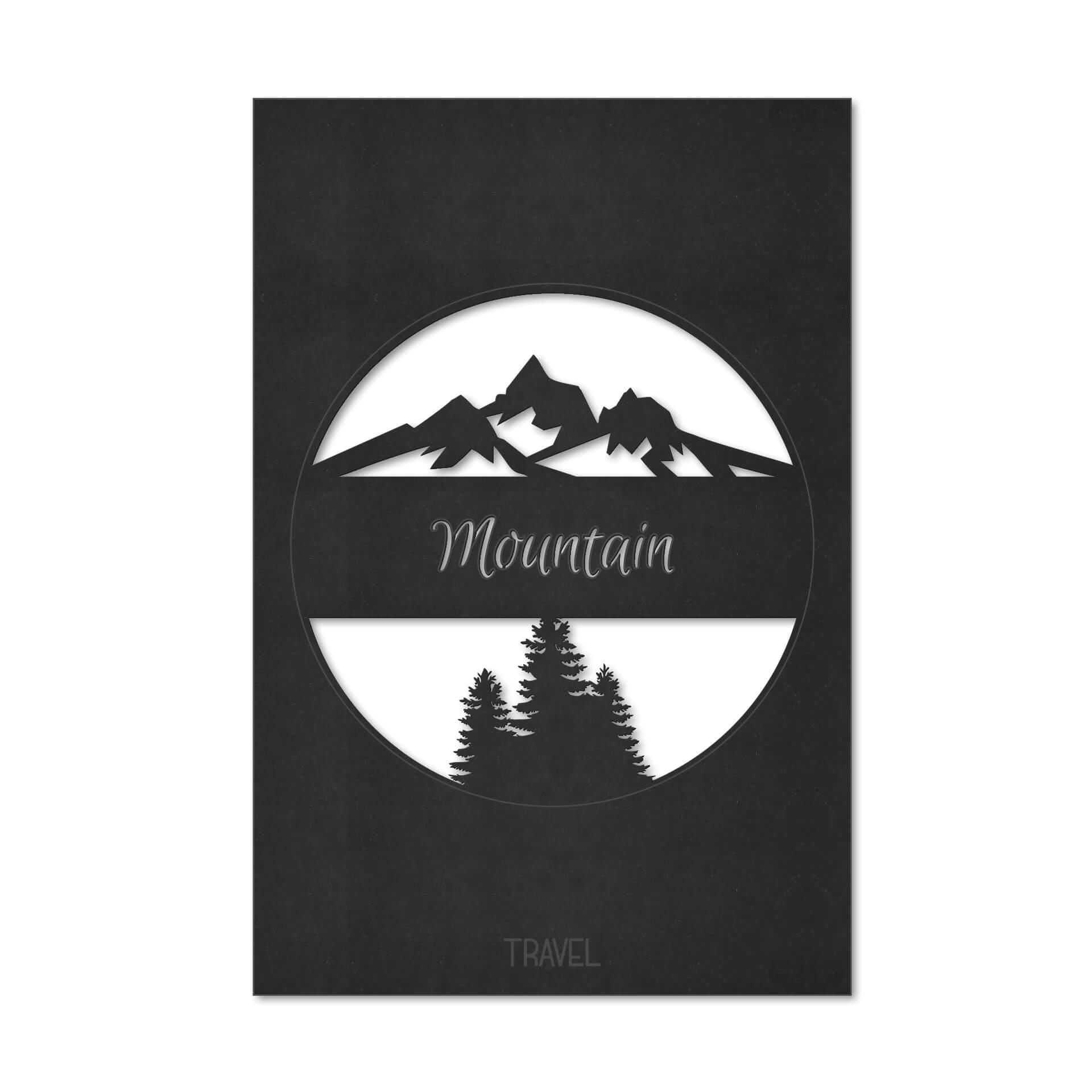 MDF Decoratie Travel Mountain