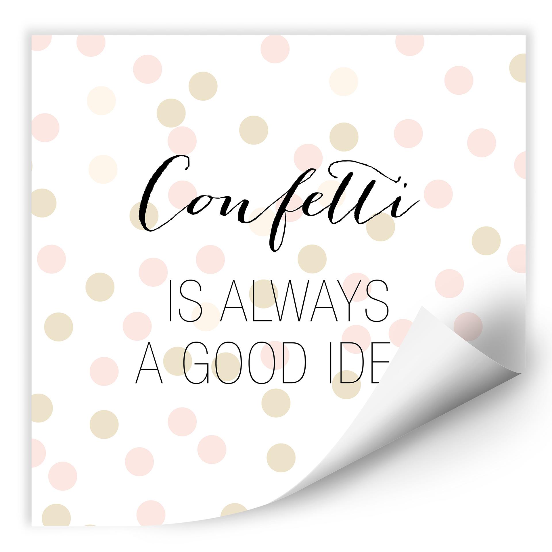 Wallprint Confetti & Cream - Confetti is always a good idea