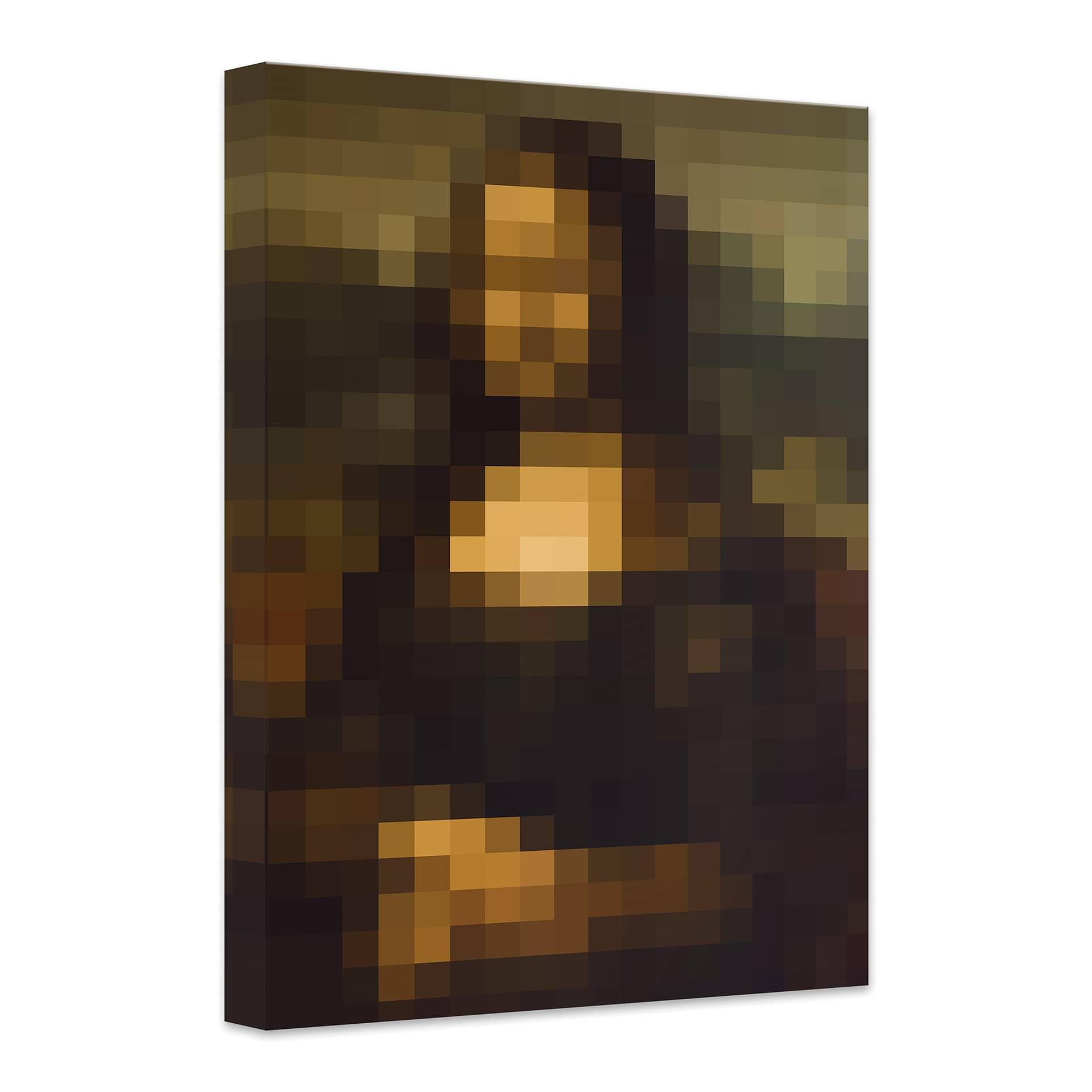 Lienzo Pixelart - da Vinci - Mona Lisa