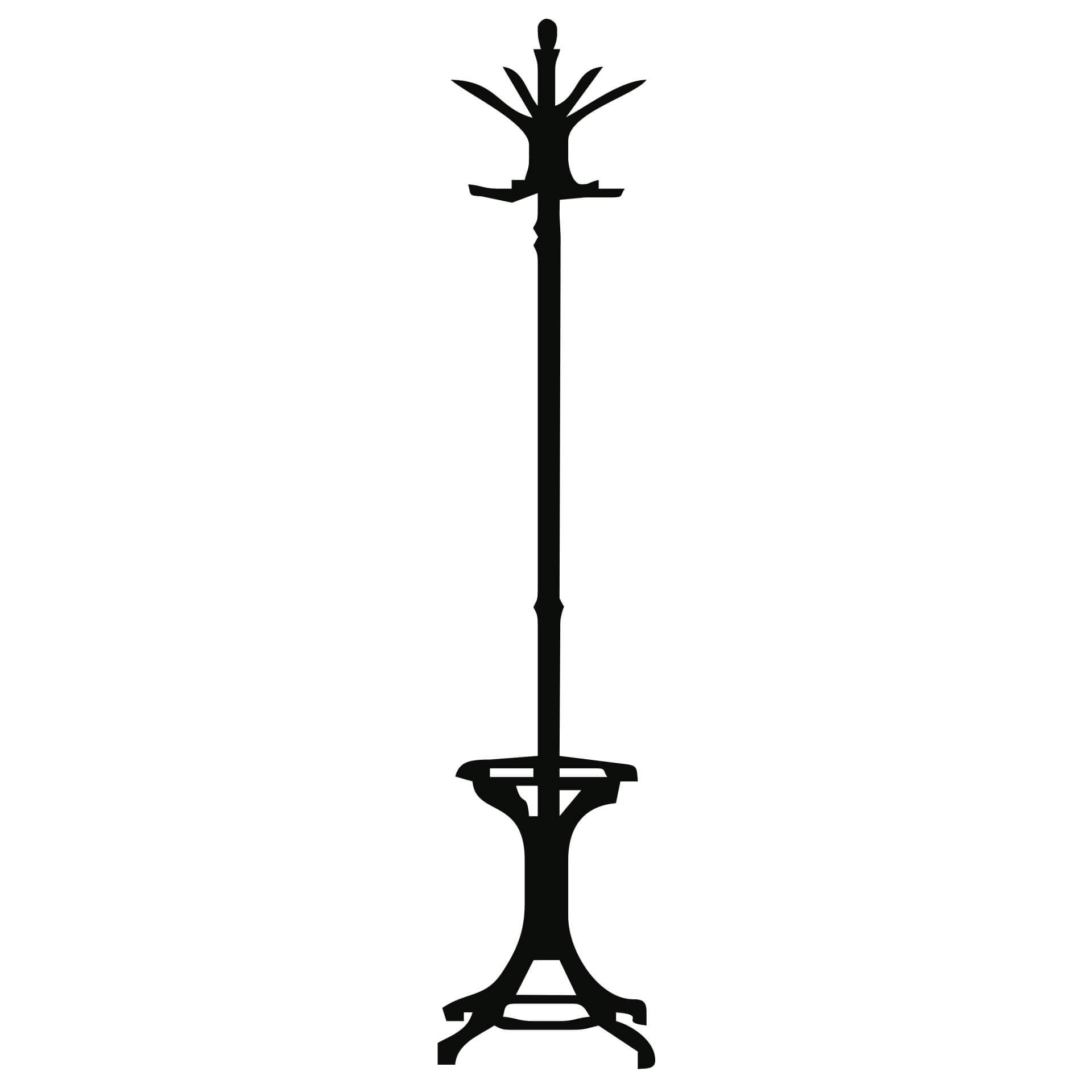 Wandtattoo Kleiderständer