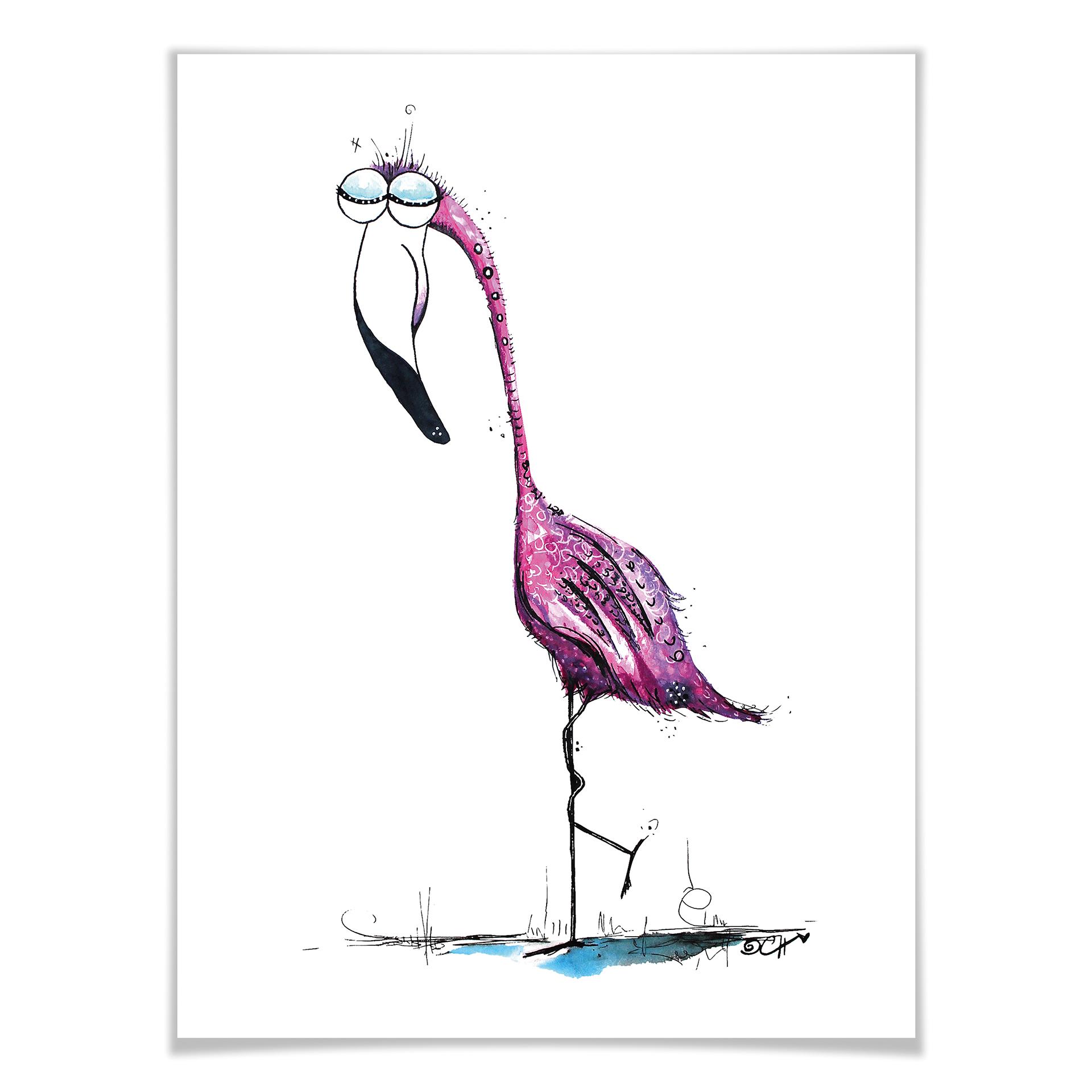 Póster Hagenmeyer - Flamingo