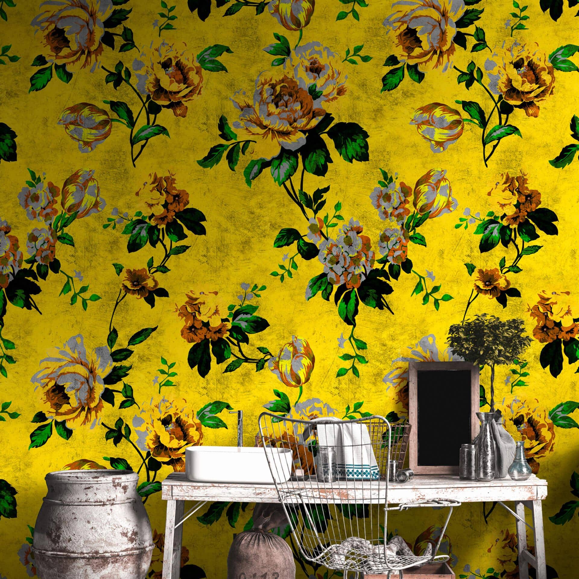 Livingwalls Fototapet Walls by Patel 2 wild roses 5
