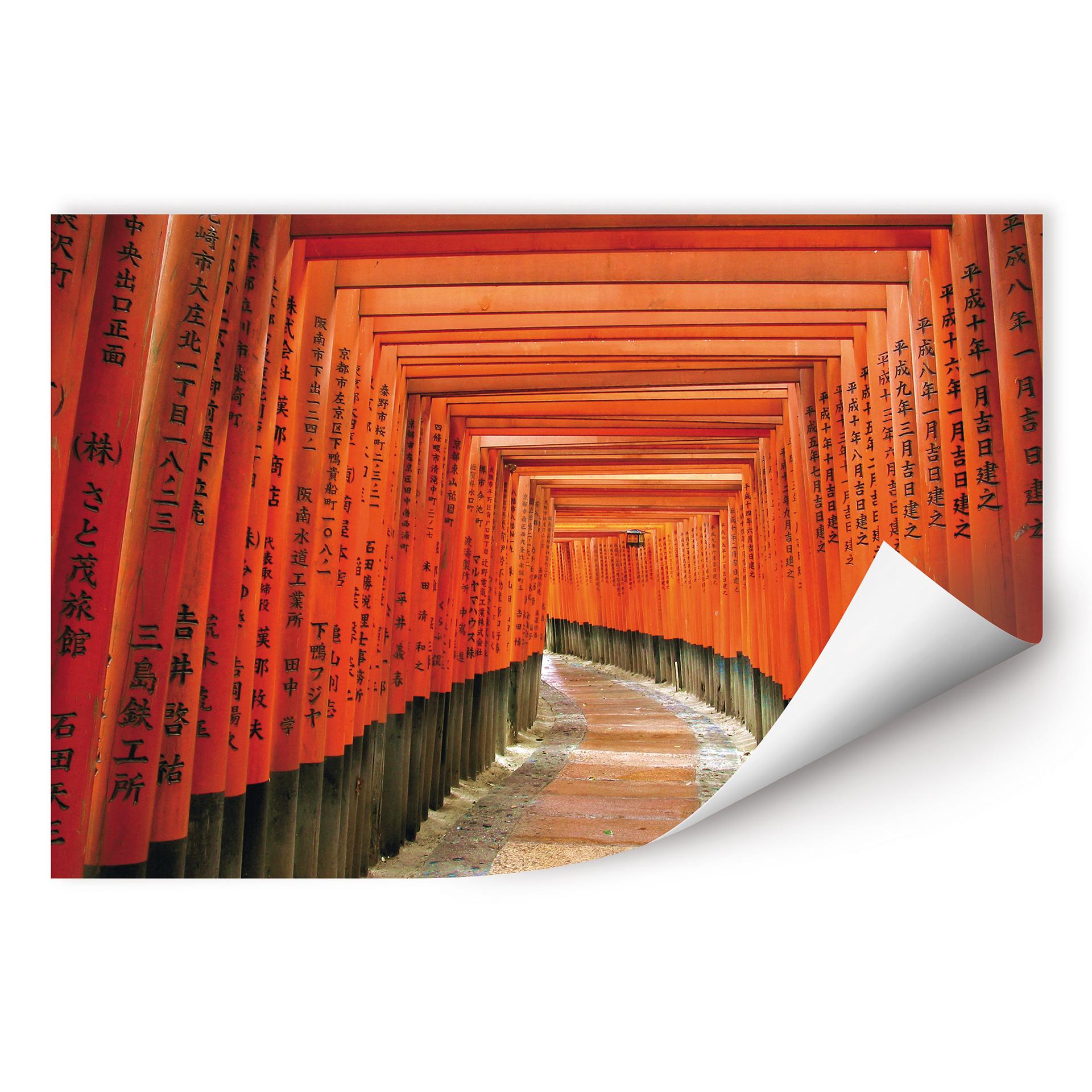 Poster autocollant - W - Jardin d'Asie