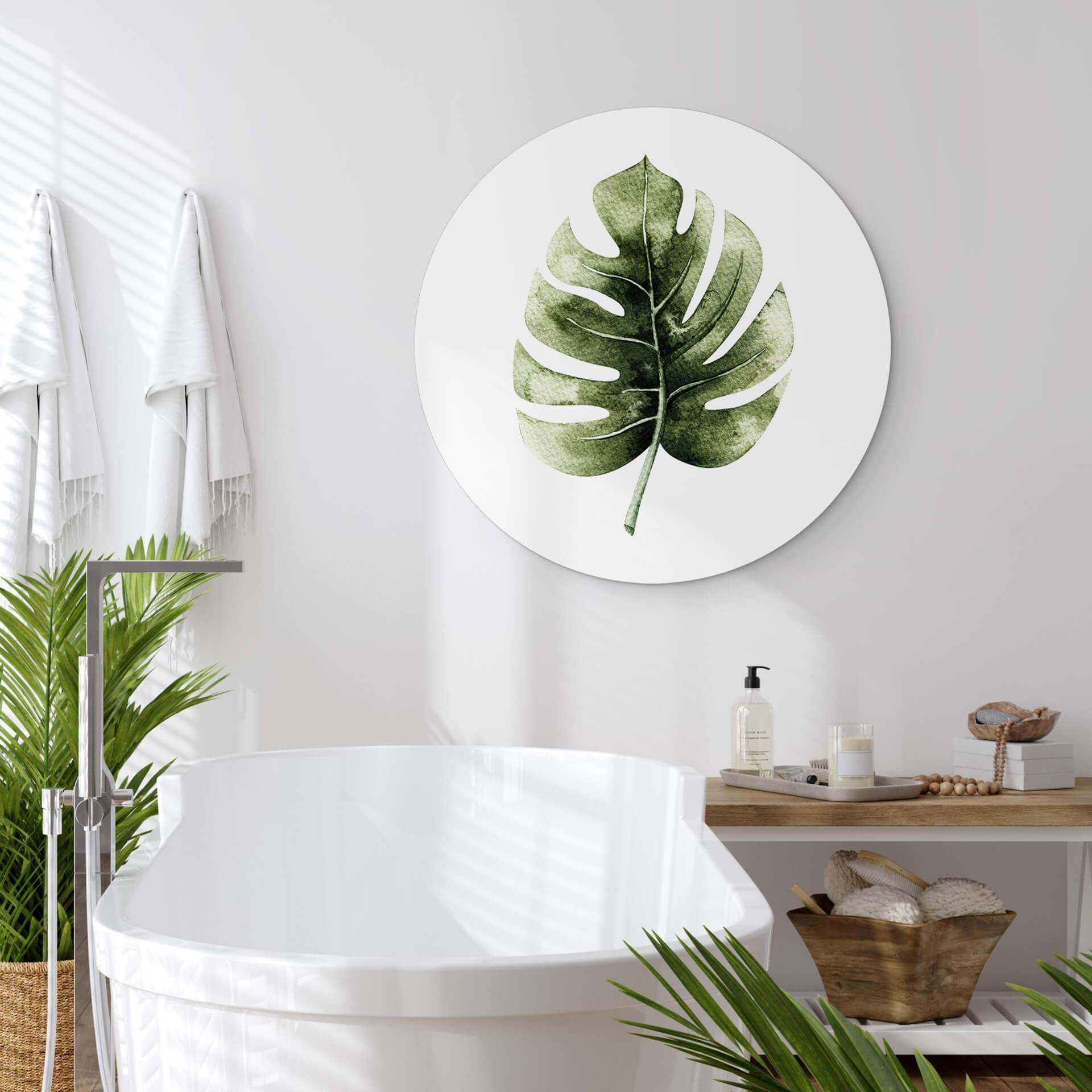 Wandcirkel Kvilis - Monstera Blad