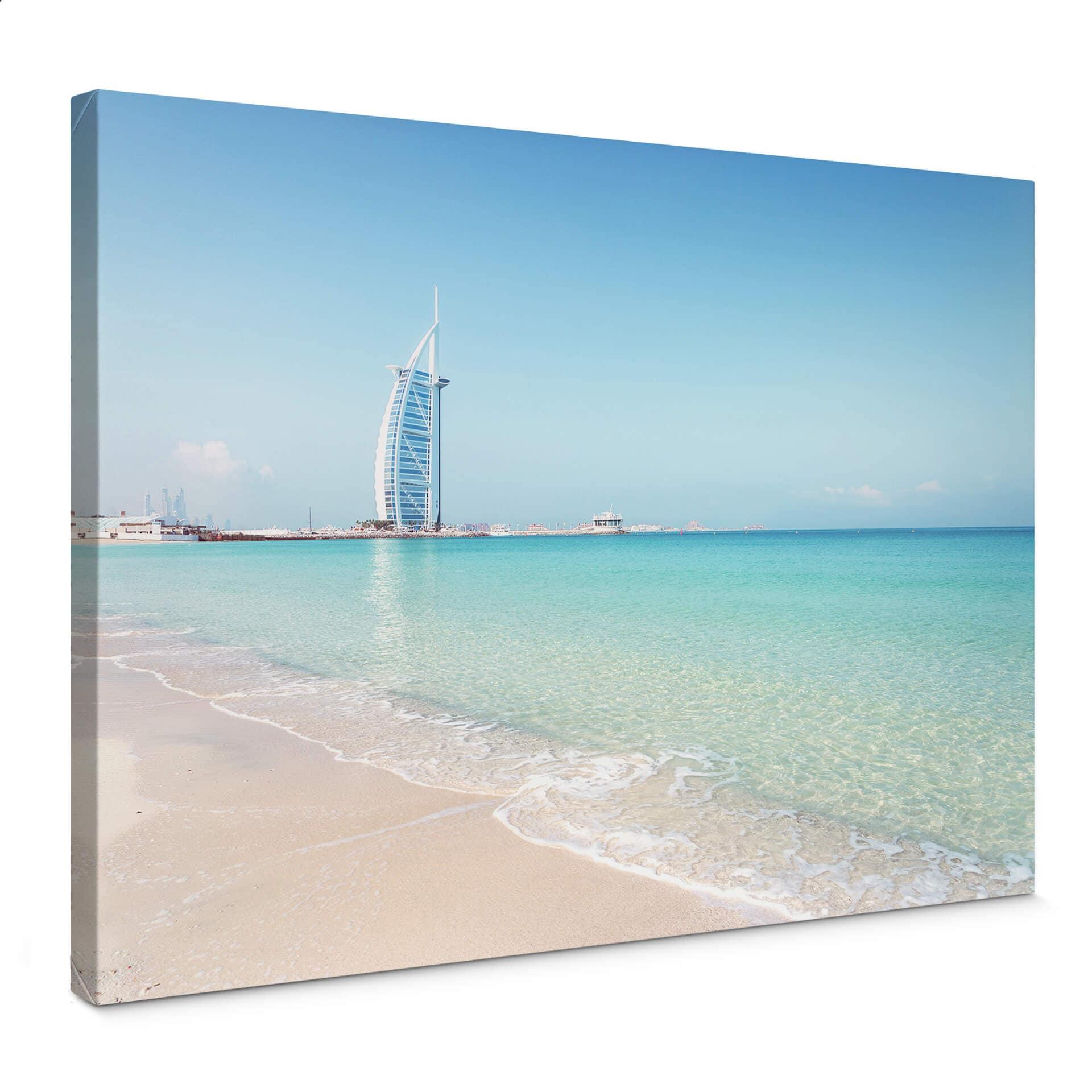 Canvastavla Colombo - På stranden i Dubai