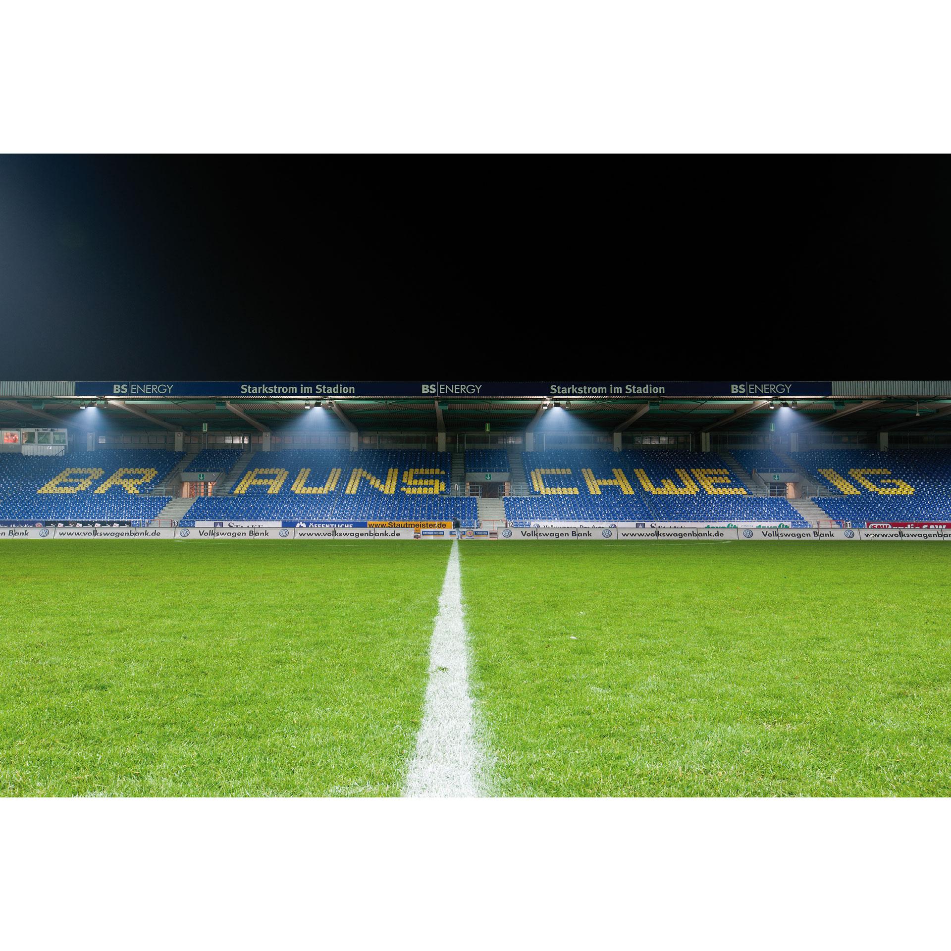 Fototapete Eintracht Braunschweig Tribüne Panorama - 384x260 cm