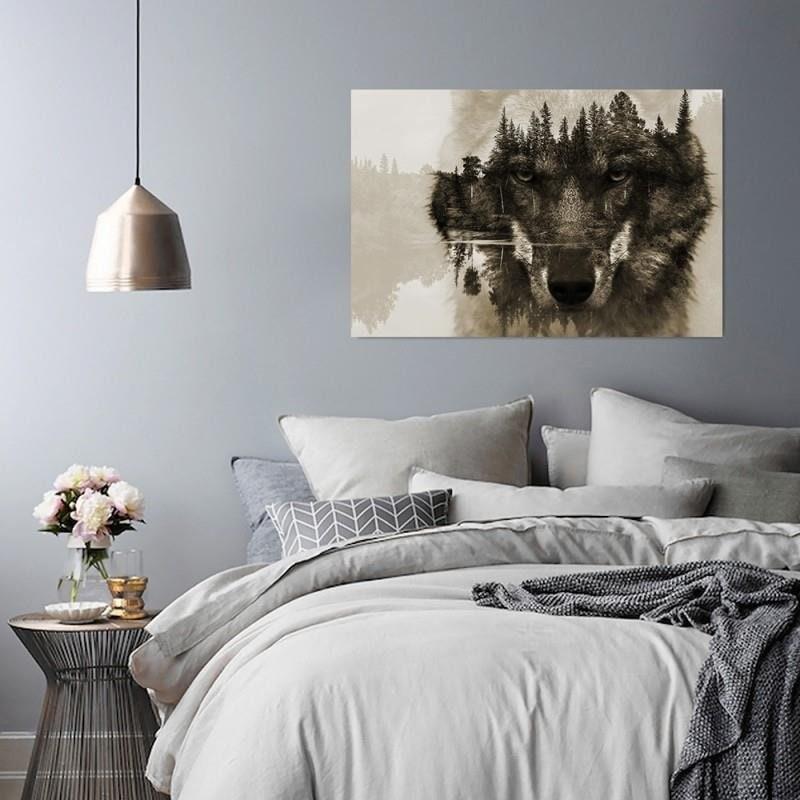 Canvasbillede, Ulveskovens tåge natur