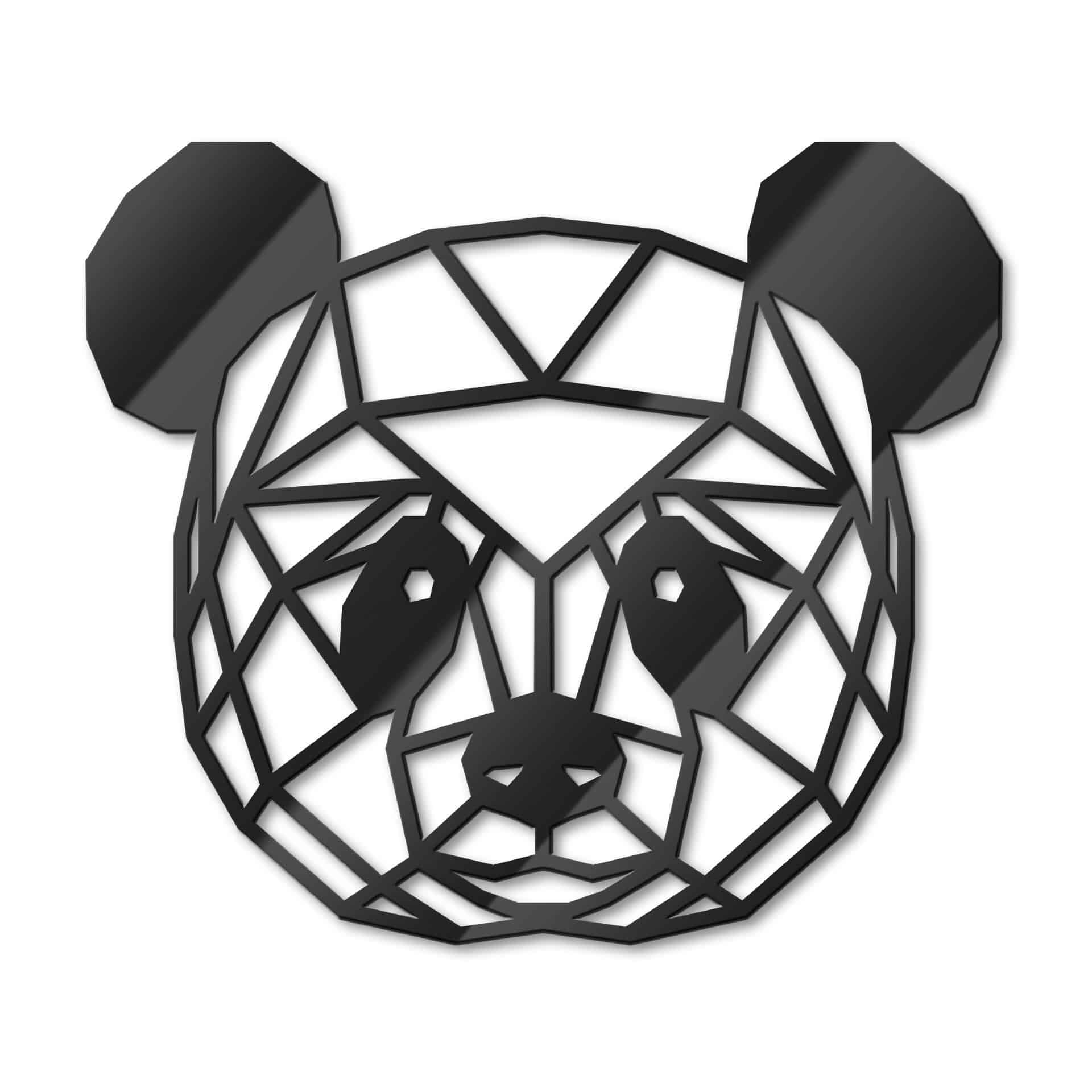 Decoro in acrilico origami - Panda