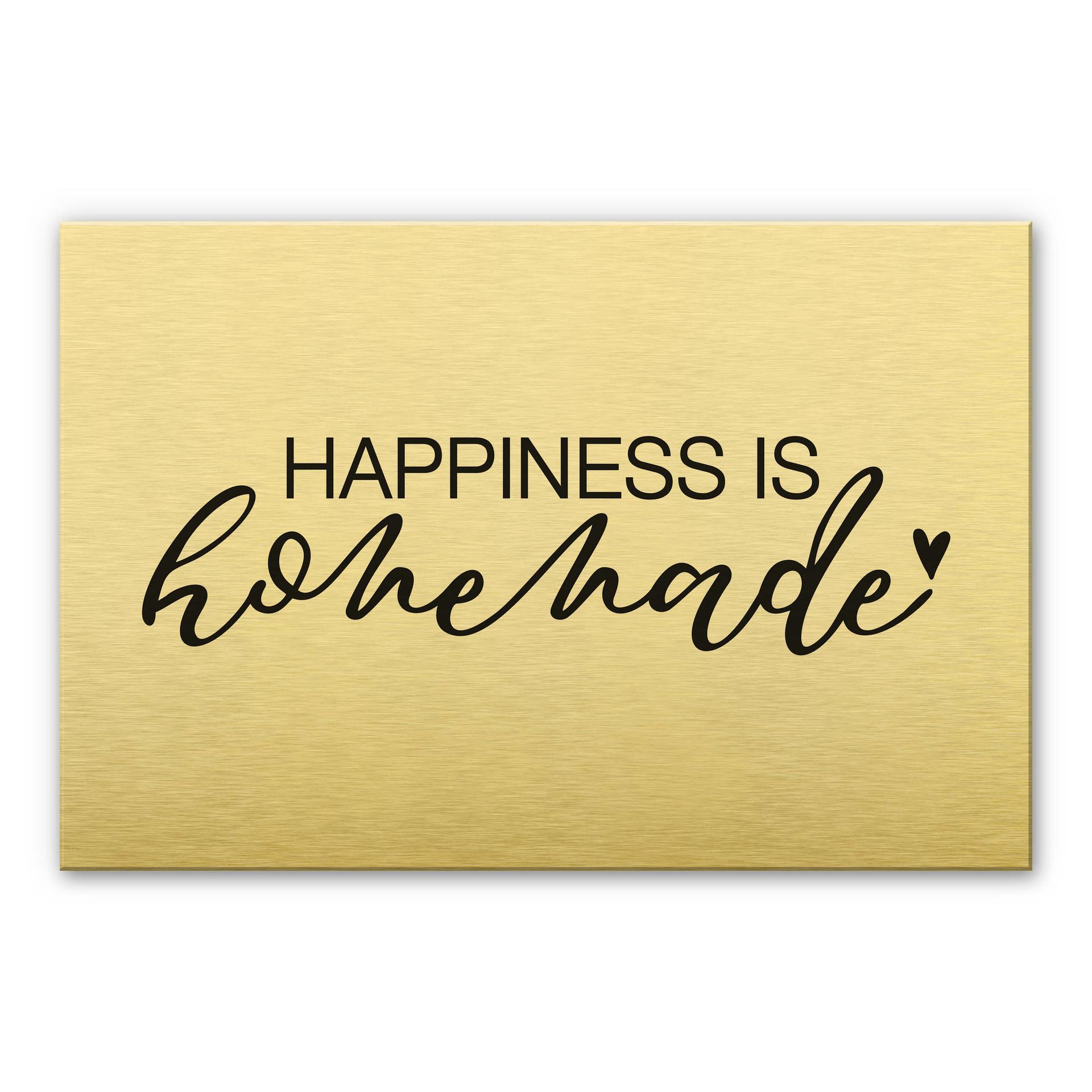 Stænkplade - Happiness is homemade - AluDibond