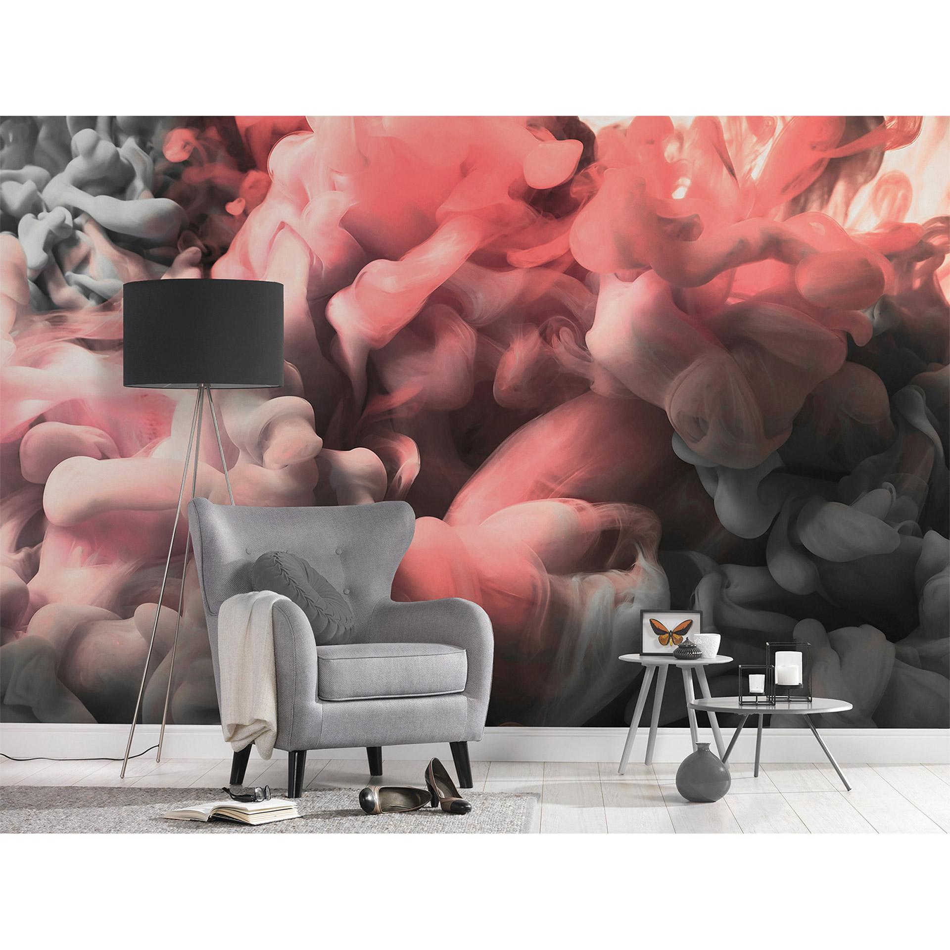 non-woven tapet Designwalls i pink og grå non-woven tapet ColoredSmoke