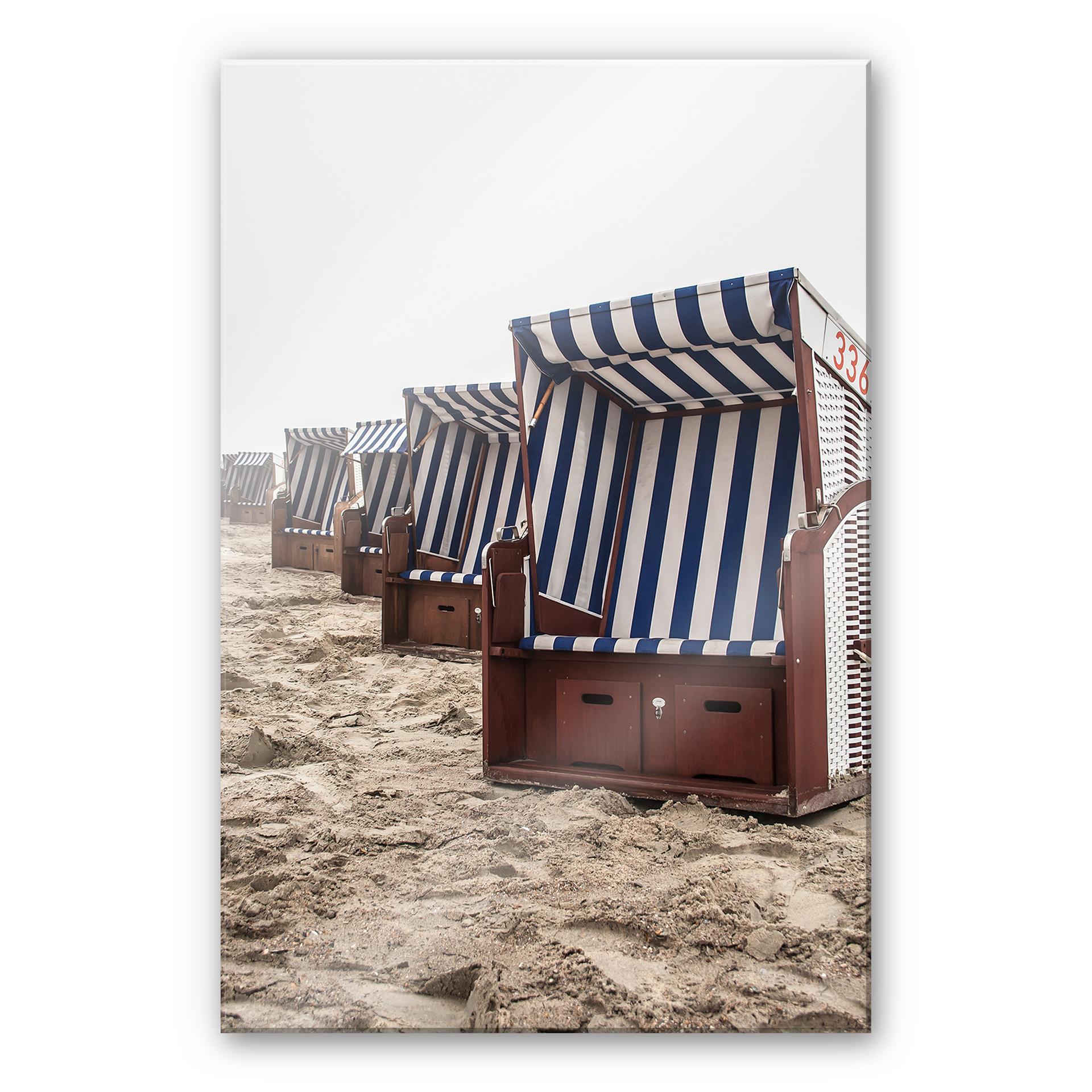 Akrylbillede strandstol på Norderney