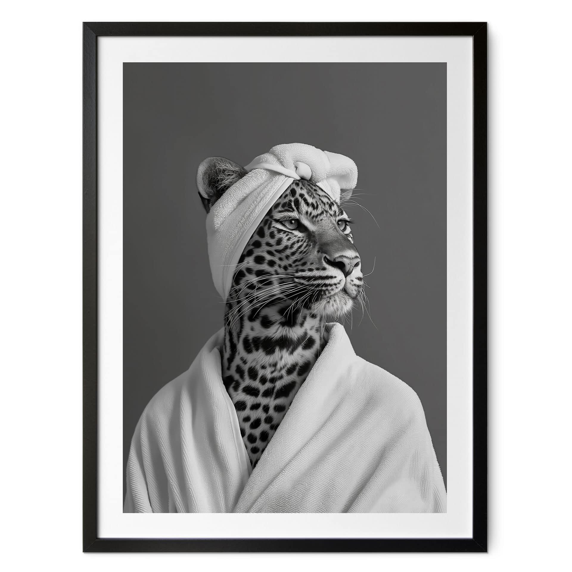 Plakat Royale Spa time-out med leopard - Rahner